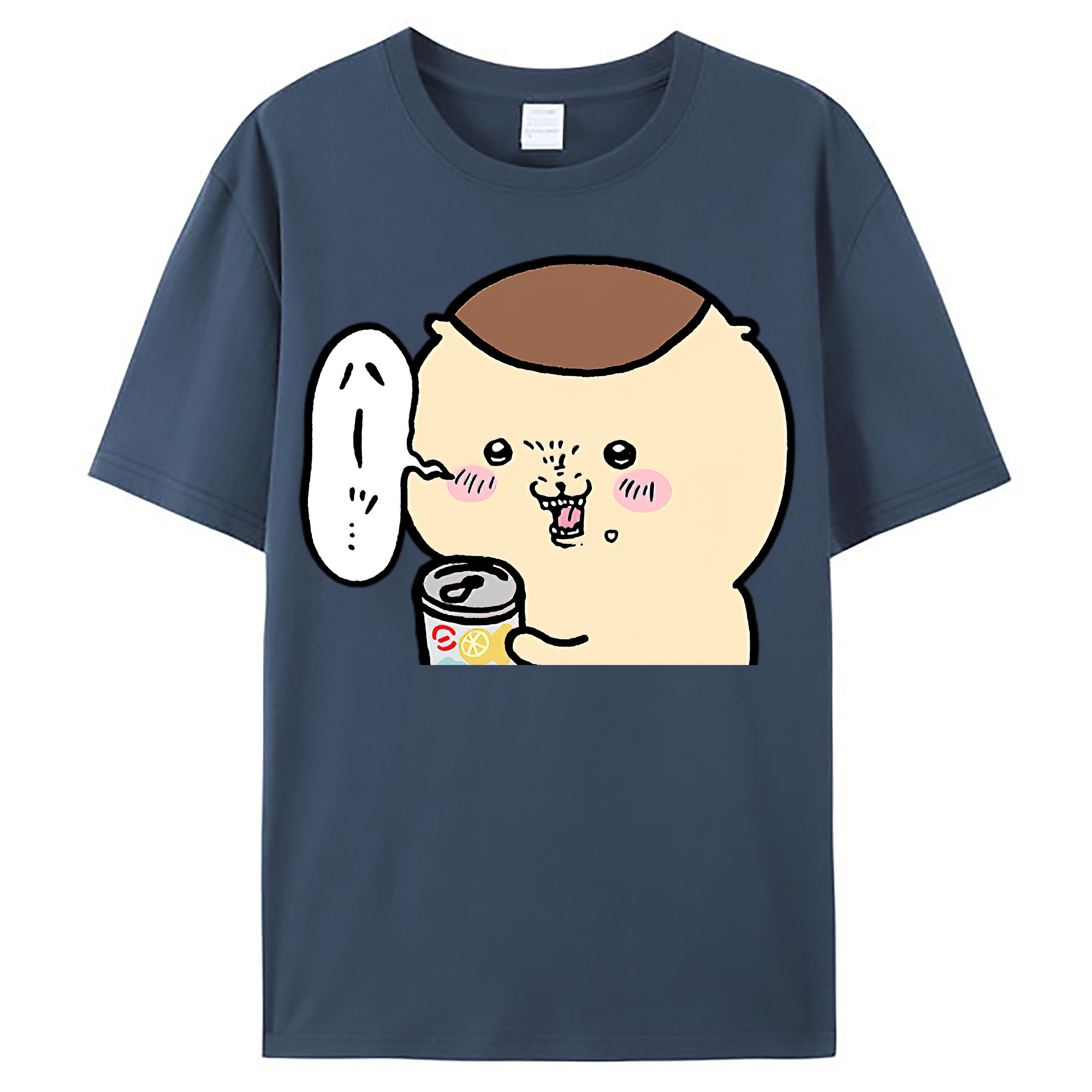 （画像用） ちいかわ くりまんじゅう Chii-kawa kuri manjū レディースカジュアルプリントTシャツ（綿100％）