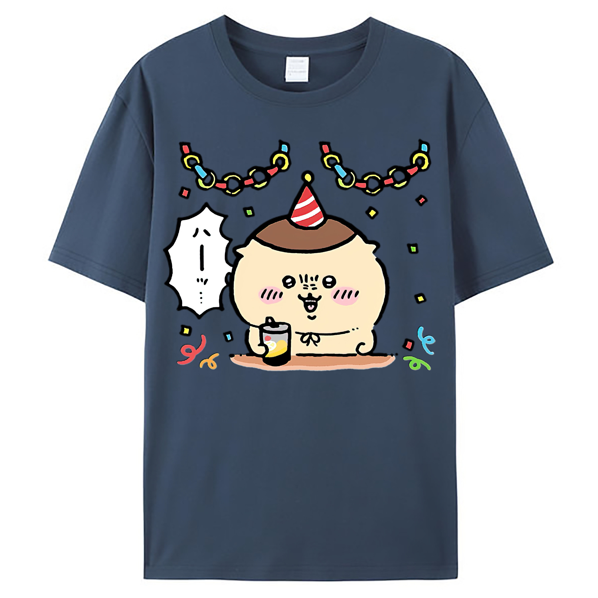 （画像用） ちいかわ くりまんじゅう Chii-kawa kuri manjū レディースカジュアルプリントTシャツ（綿100％）