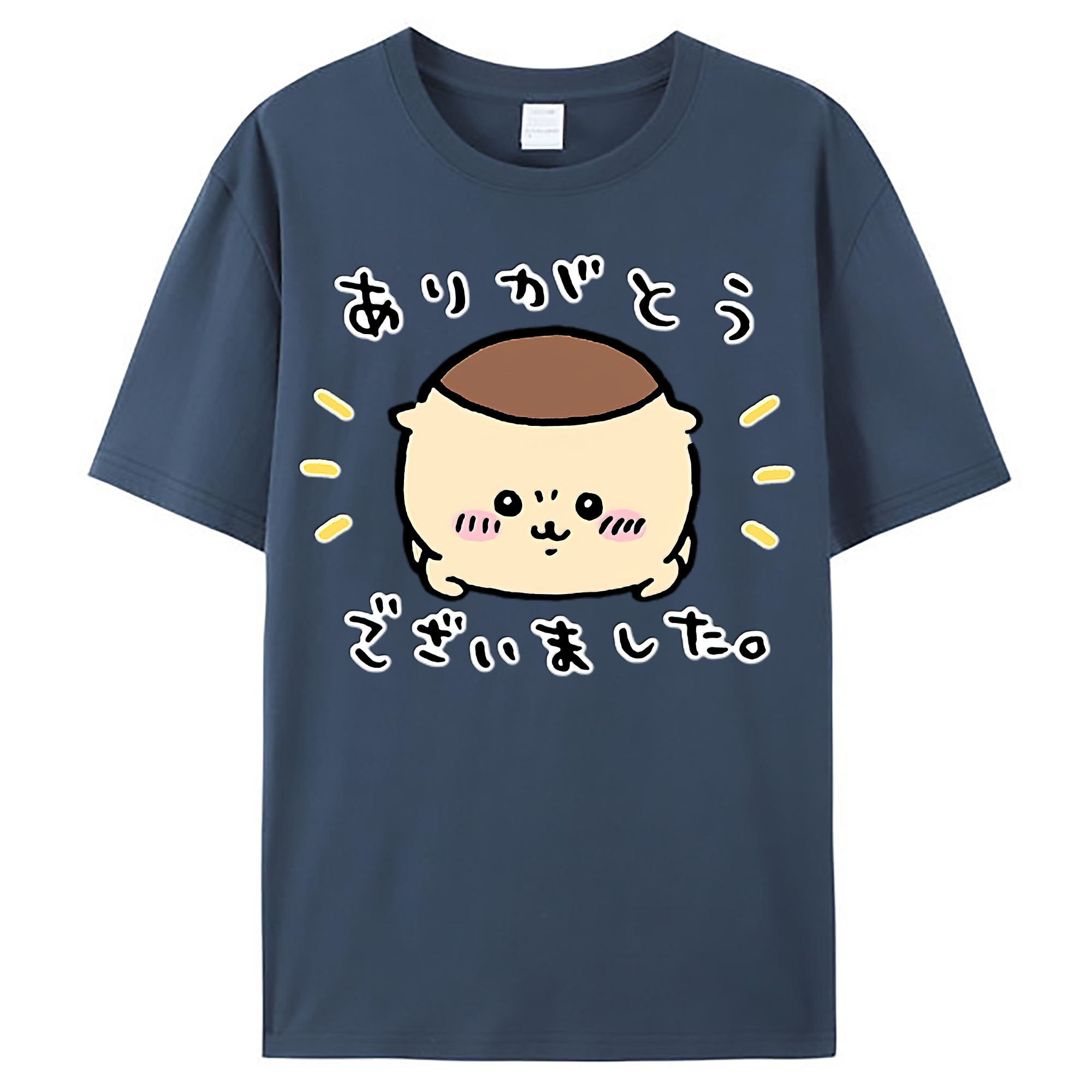 （画像用） ちいかわ くりまんじゅう Chii-kawa kuri manjū レディースカジュアルプリントTシャツ（綿100％）
