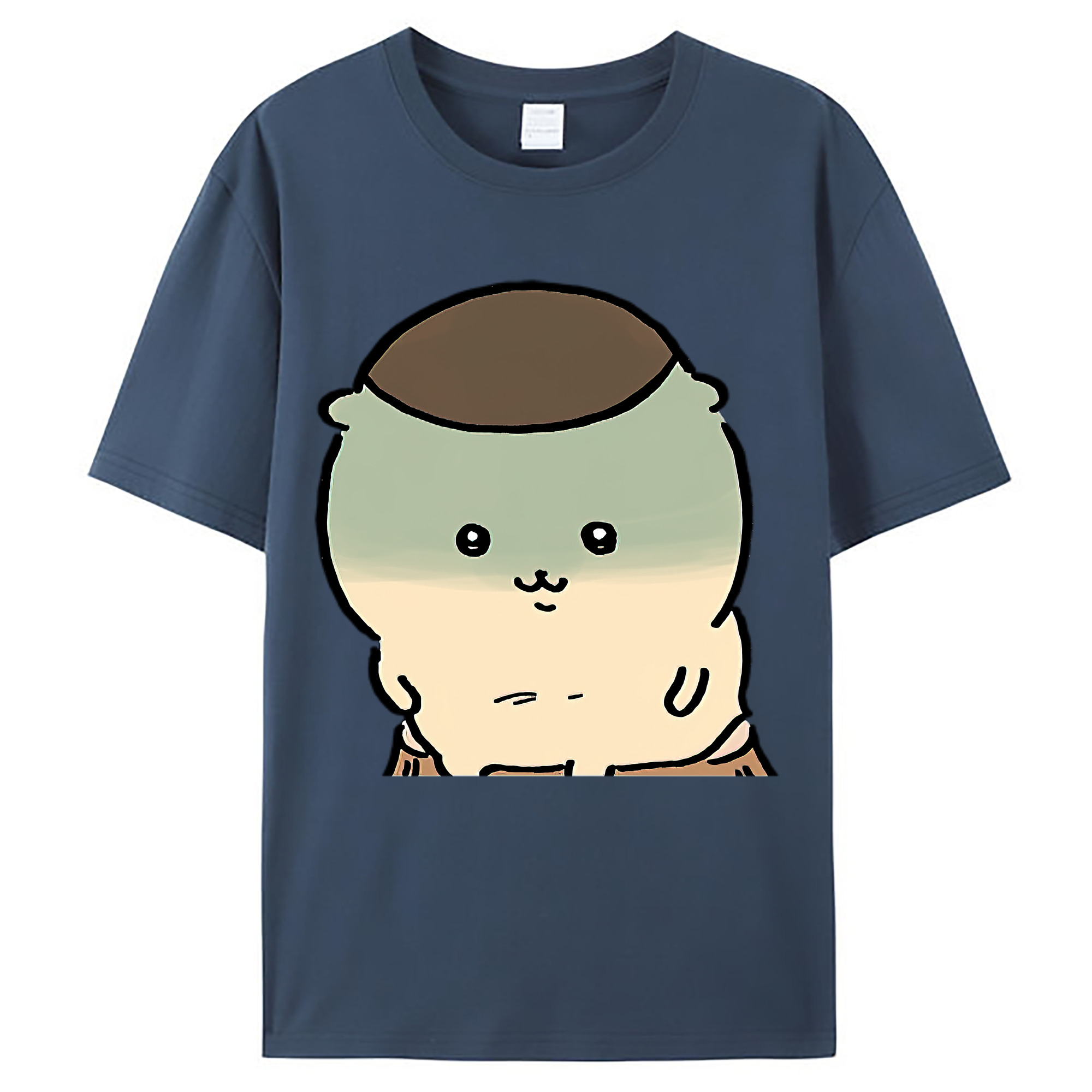 （画像用） ちいかわ くりまんじゅう Chii-kawa kuri manjū レディースカジュアルプリントTシャツ（綿100％）