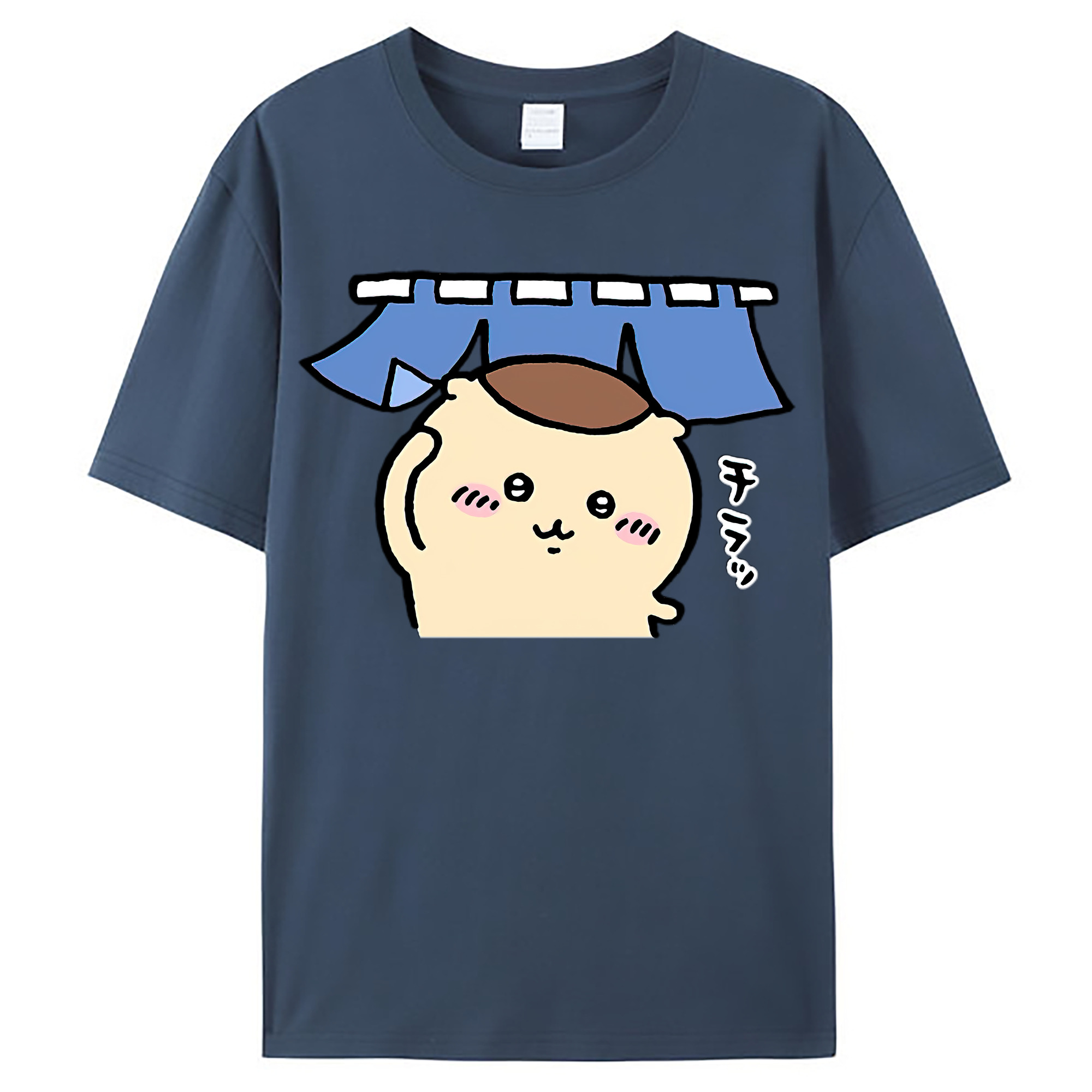 （画像用） ちいかわ くりまんじゅう Chii-kawa kuri manjū レディースカジュアルプリントTシャツ（綿100％）