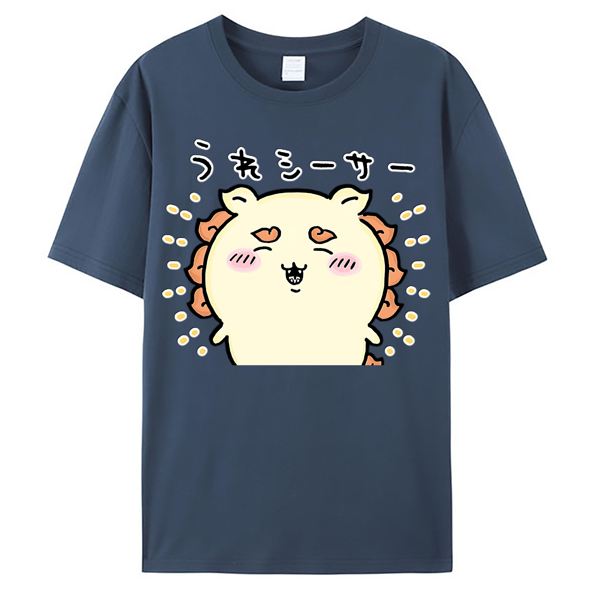 （画像用） ちいかわ シーサー Chii-kawa Shisa レディースカジュアルプリントTシャツ（綿100％）