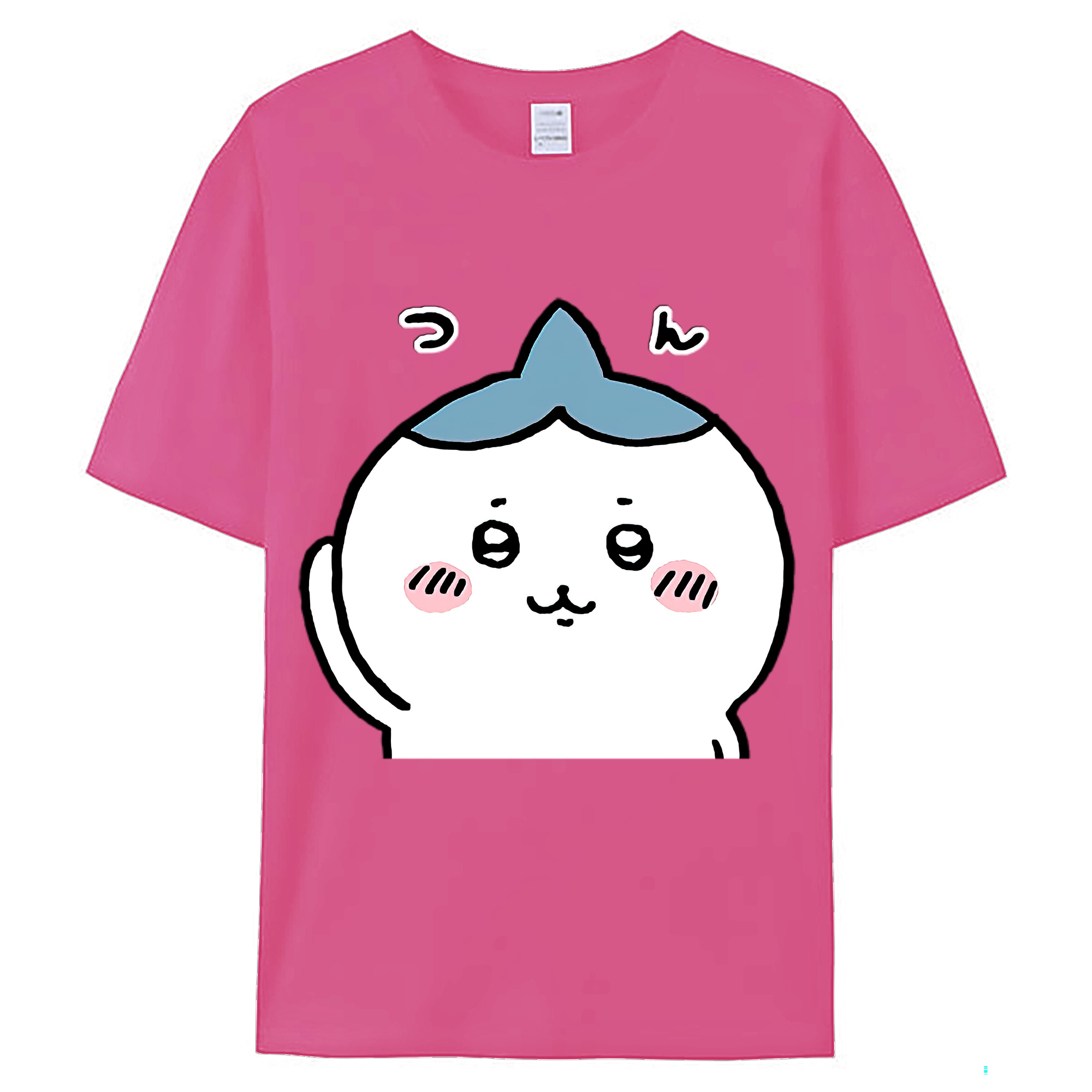 （画像用） ちいかわ ハチワレ Chii-kawa hachiware レディースカジュアルプリントTシャツ（綿100％）