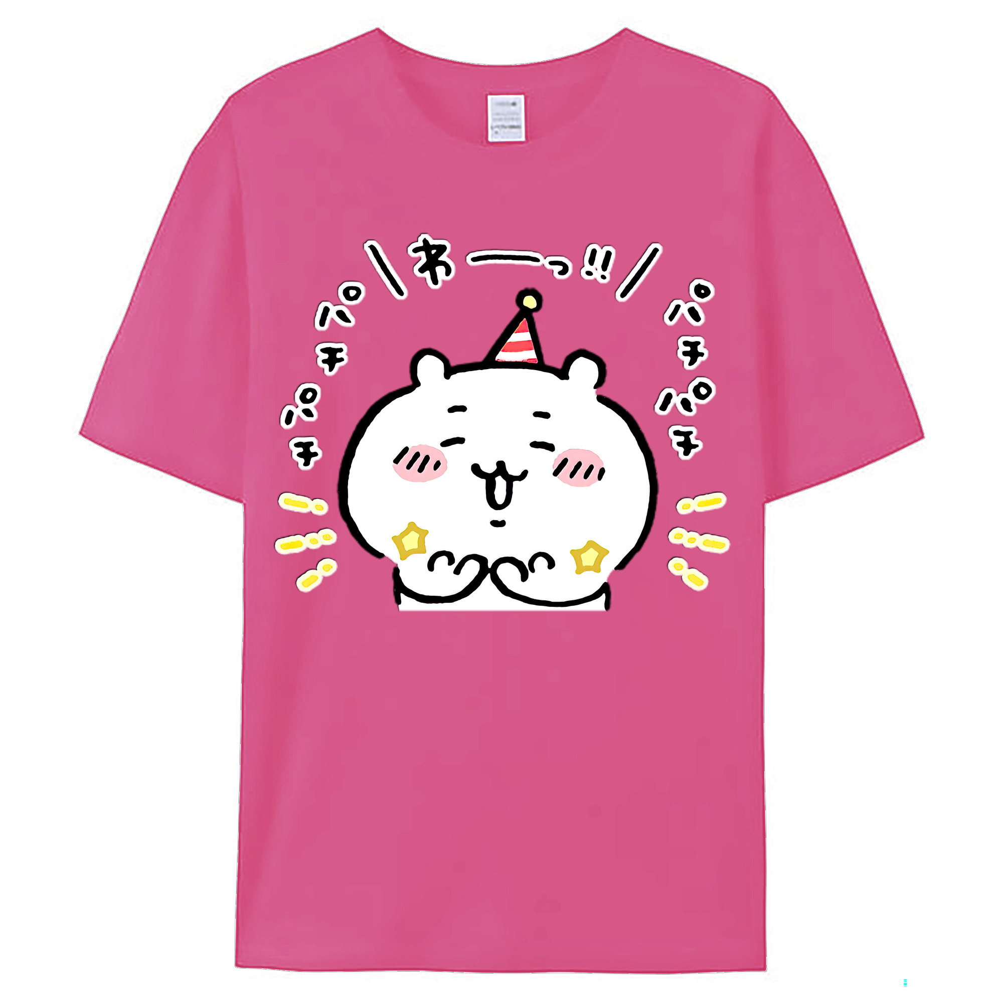 （画像用） ちいかわ ちいかわ Chii-kawa chiikawa レディースカジュアルプリントTシャツ（綿100％）