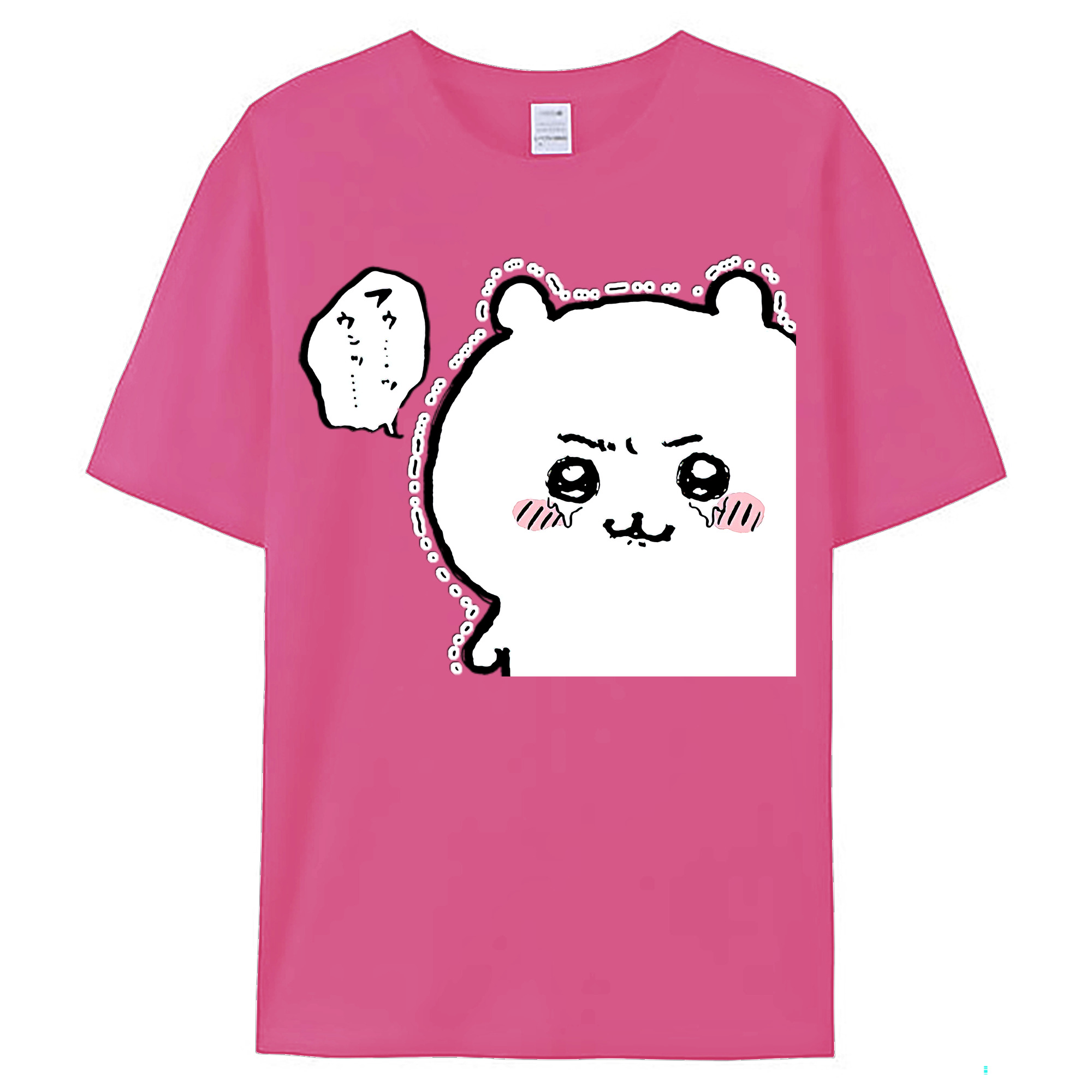 （画像用） ちいかわ ちいかわ Chii-kawa chiikawa レディースカジュアルプリントTシャツ（綿100％）