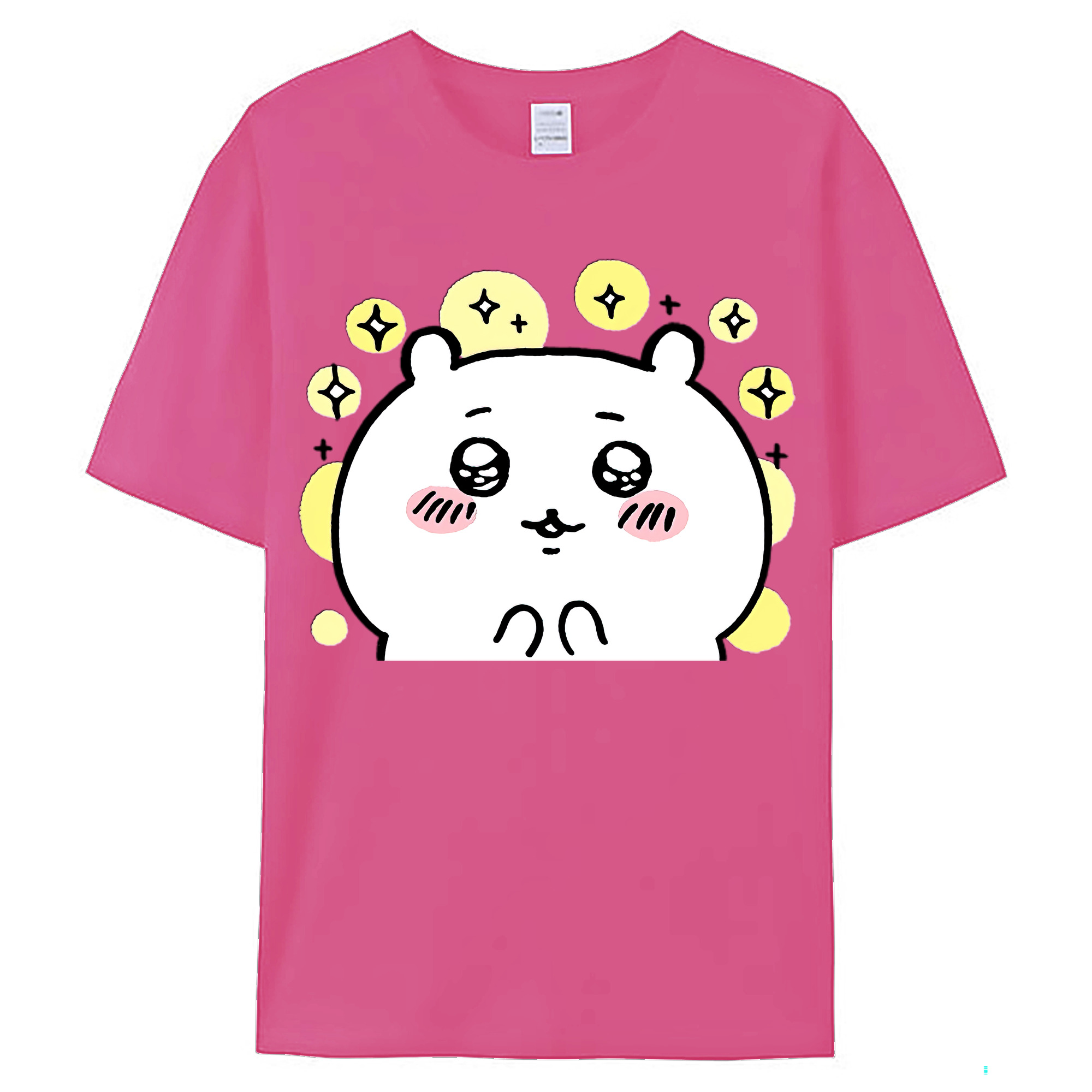 （画像用） ちいかわ ちいかわ Chii-kawa chiikawa レディースカジュアルプリントTシャツ（綿100％）