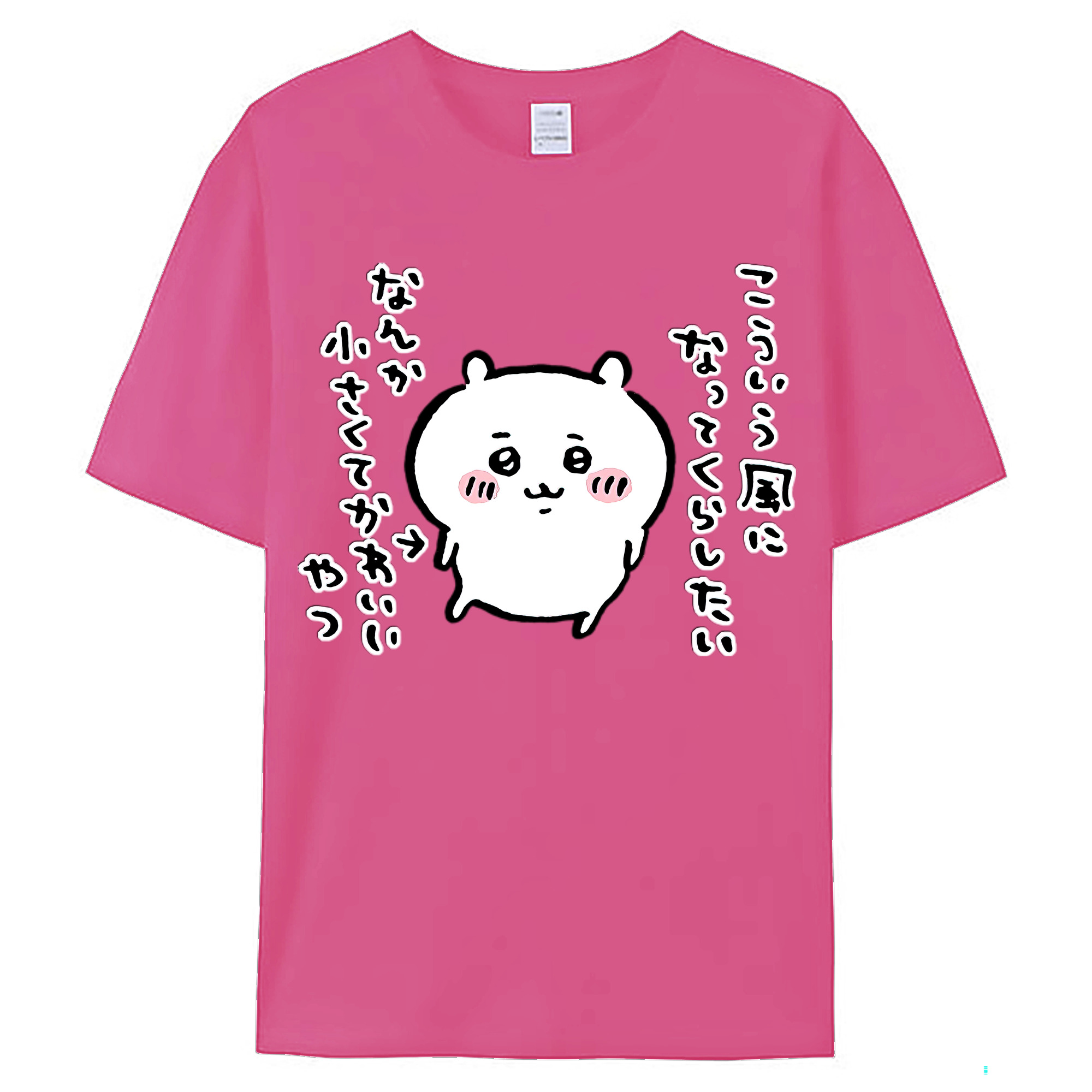 （画像用） ちいかわ ちいかわ Chii-kawa chiikawa レディースカジュアルプリントTシャツ（綿100％）