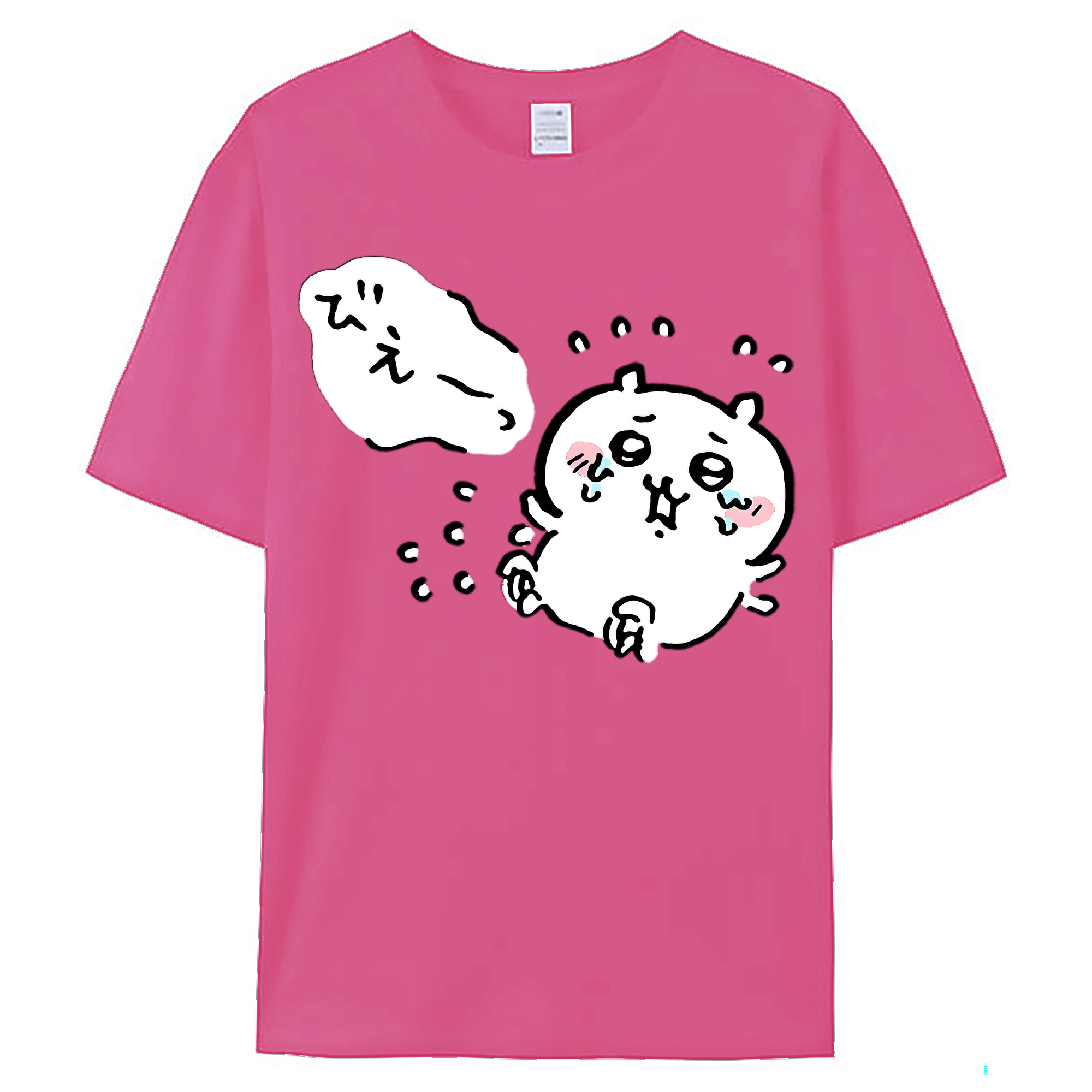 （画像用） ちいかわ ちいかわ Chii-kawa chiikawa レディースカジュアルプリントTシャツ（綿100％）
