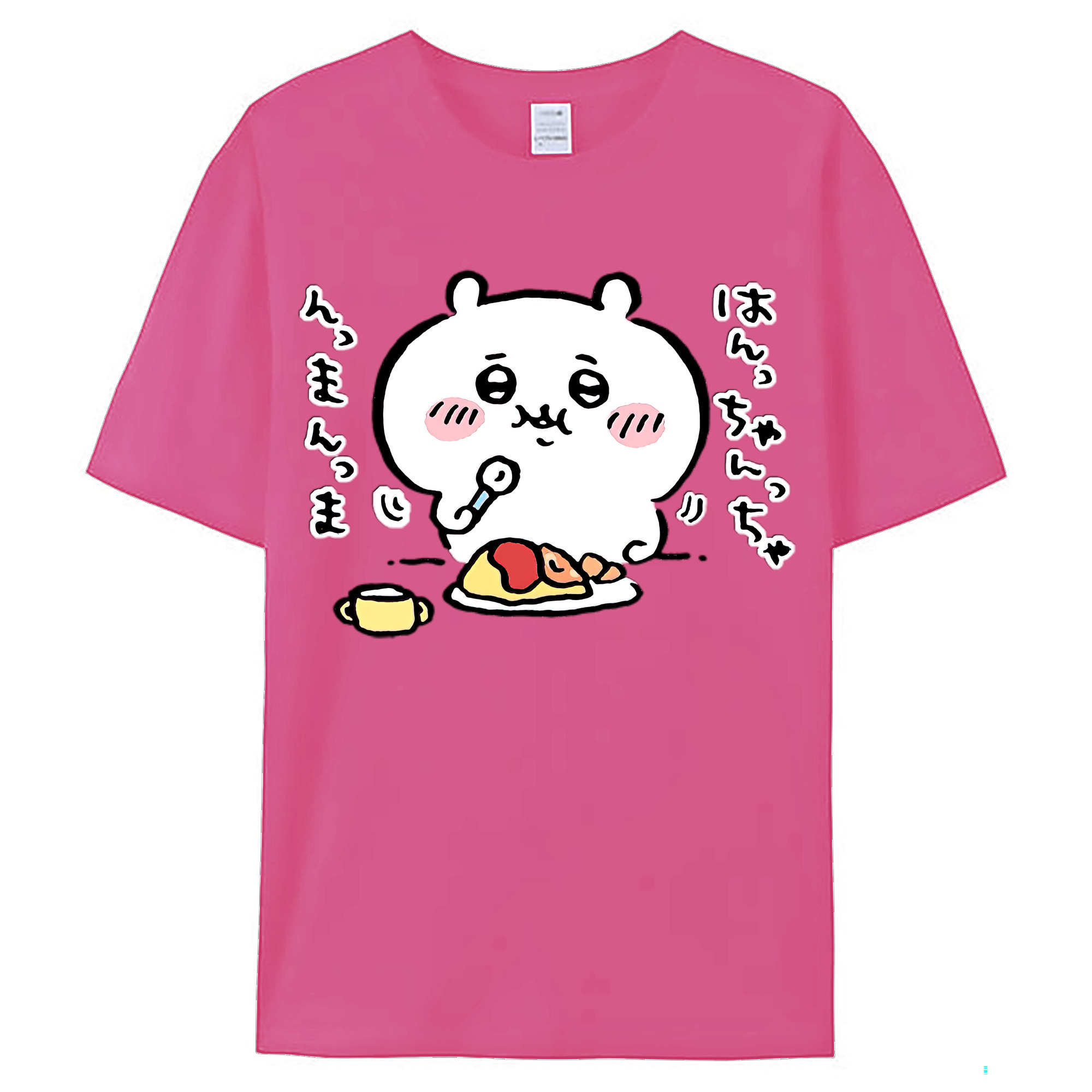 （画像用） ちいかわ ちいかわ Chii-kawa chiikawa レディースカジュアルプリントTシャツ（綿100％）