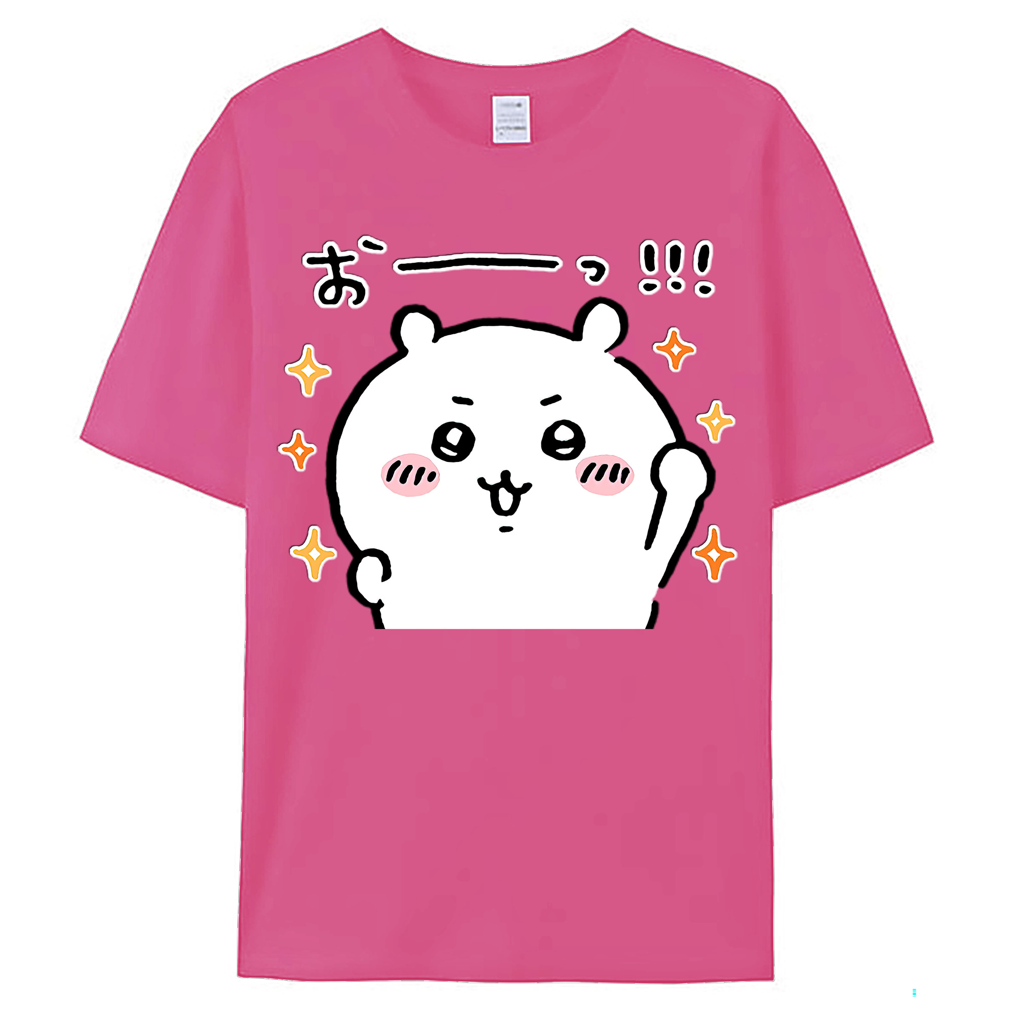 （画像用） ちいかわ ちいかわ Chii-kawa chiikawa レディースカジュアルプリントTシャツ（綿100％）