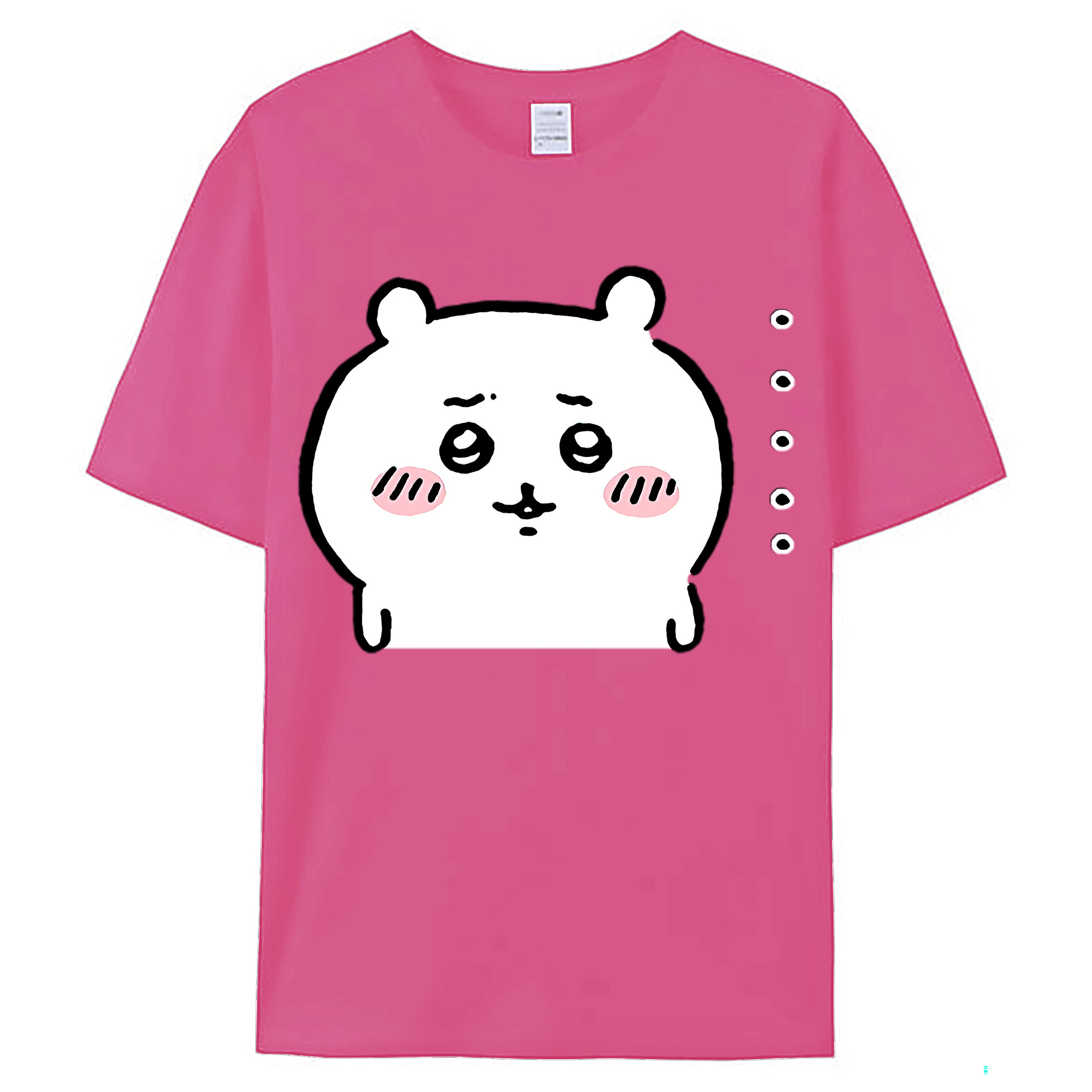 （画像用） ちいかわ ちいかわ Chii-kawa chiikawa レディースカジュアルプリントTシャツ（綿100％）