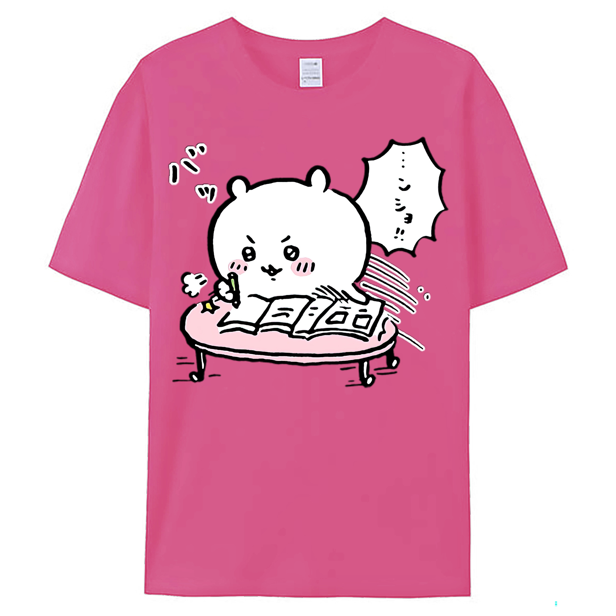 （画像用） ちいかわ ちいかわ Chii-kawa chiikawa レディースカジュアルプリントTシャツ（綿100％）