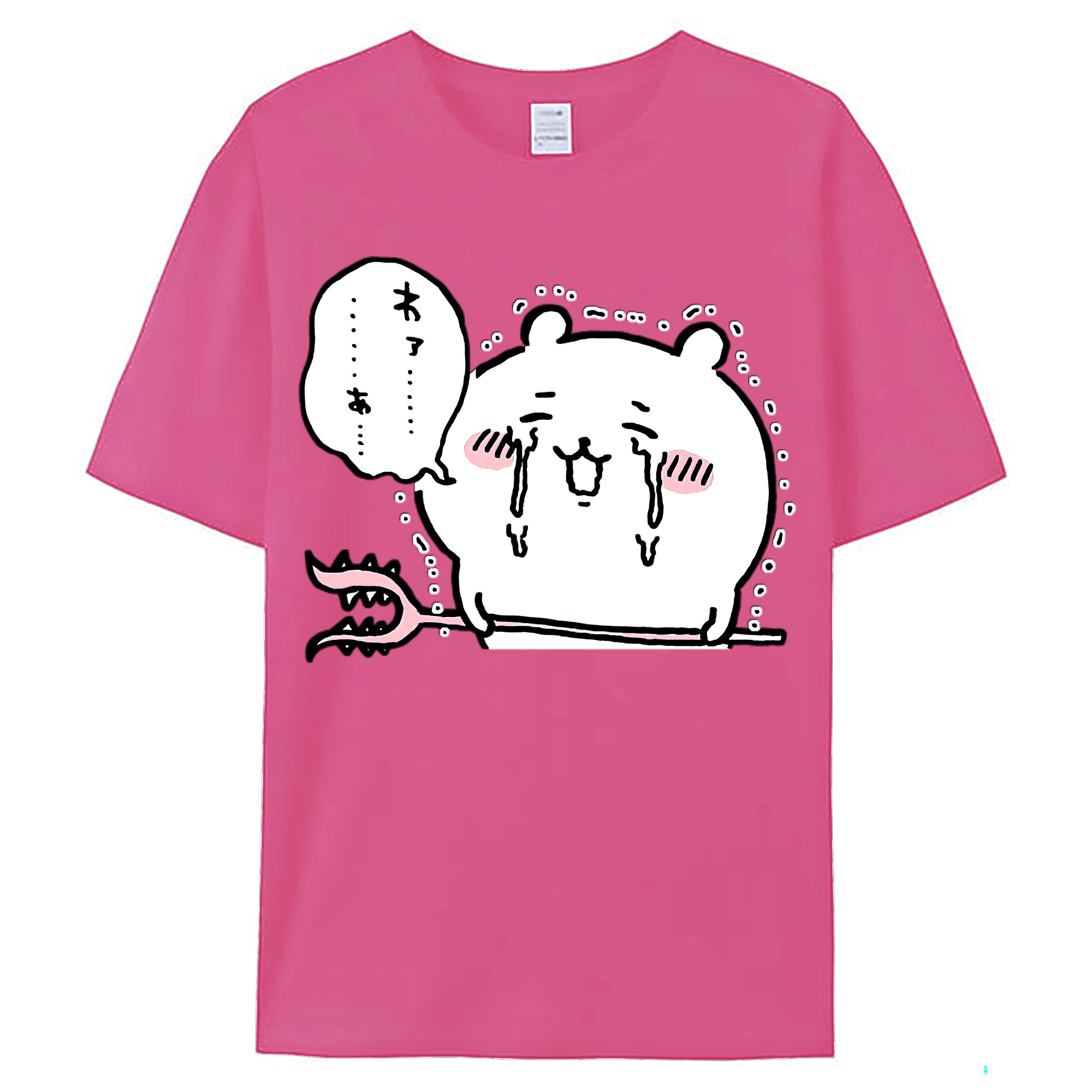 （画像用） ちいかわ ちいかわ Chii-kawa chiikawa レディースカジュアルプリントTシャツ（綿100％）