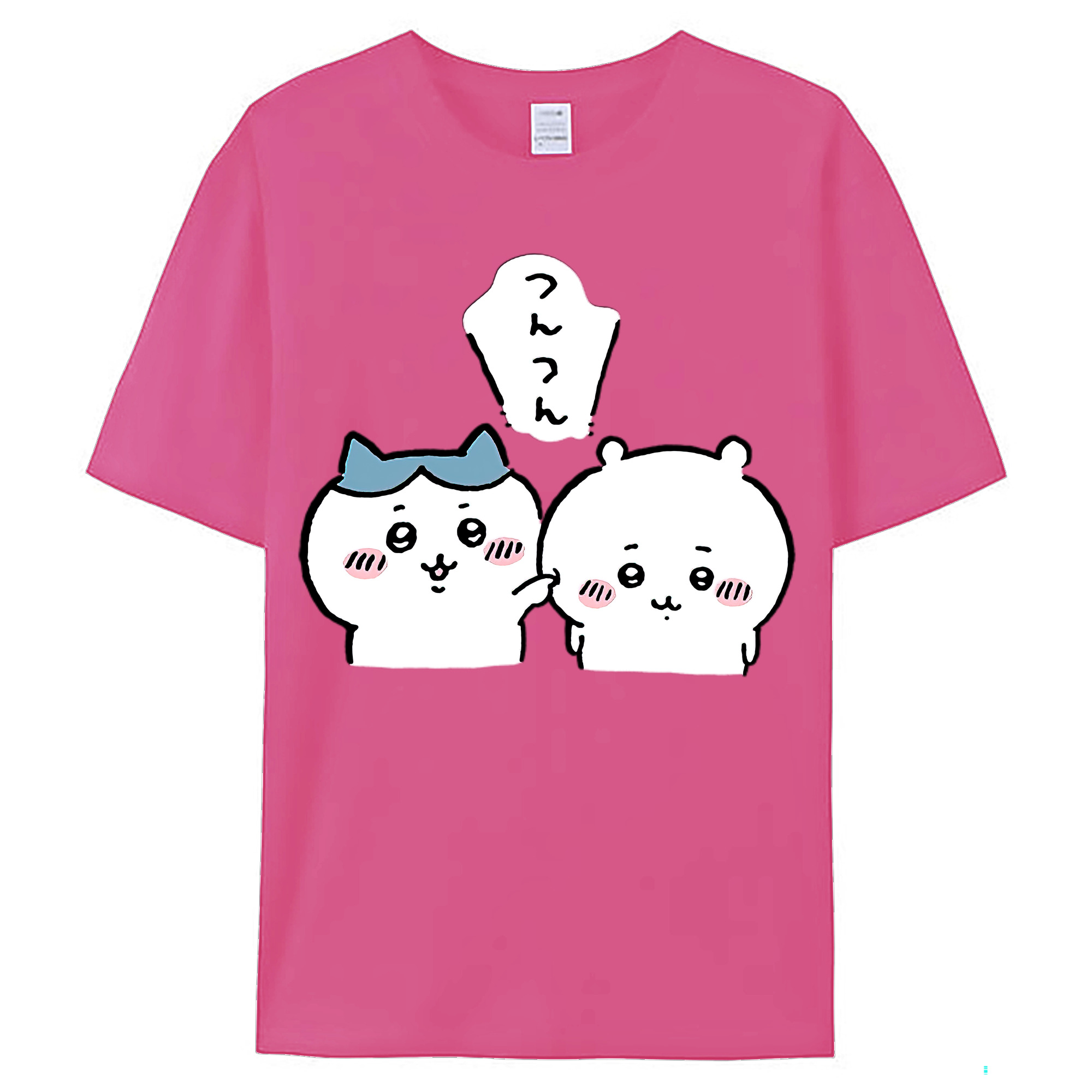 （画像用） ちいかわ ちいかわ Chii-kawa chiikawa レディースカジュアルプリントTシャツ（綿100％）