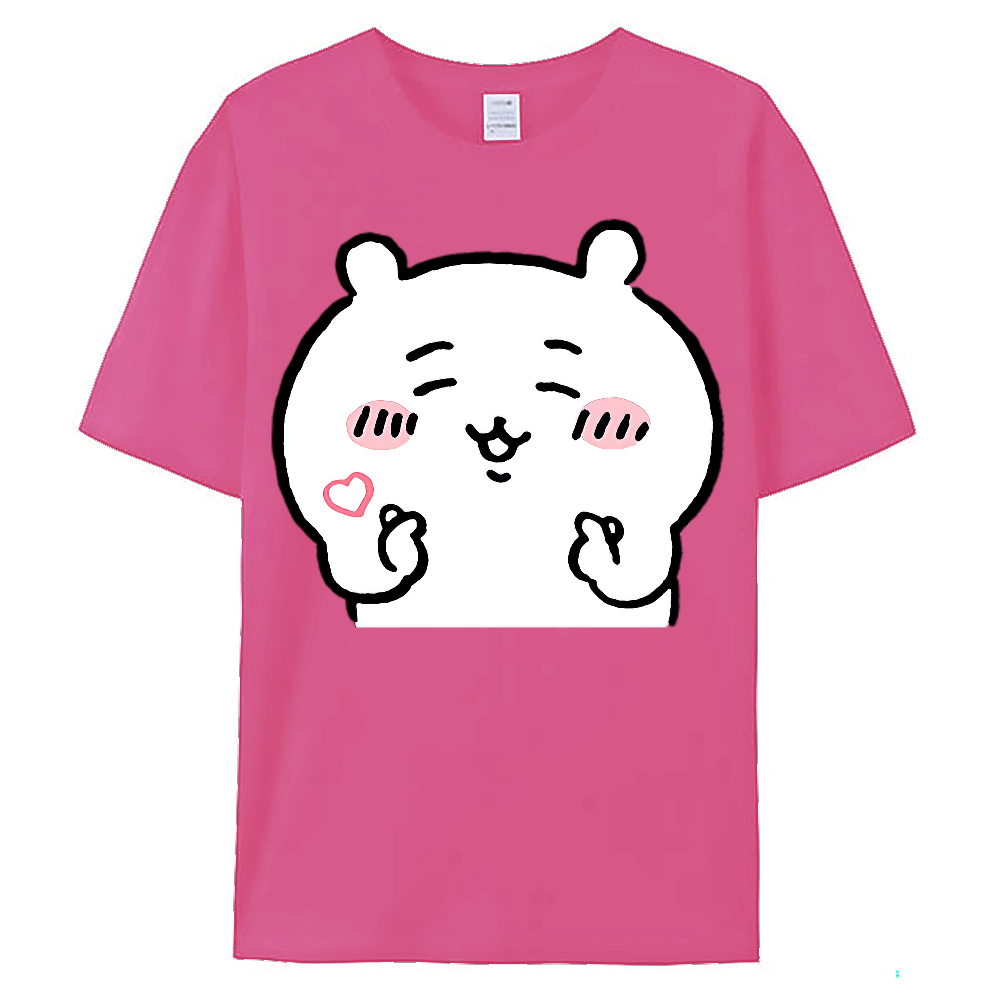 （画像用） ちいかわ ちいかわ Chii-kawa chiikawa レディースカジュアルプリントTシャツ（綿100％）