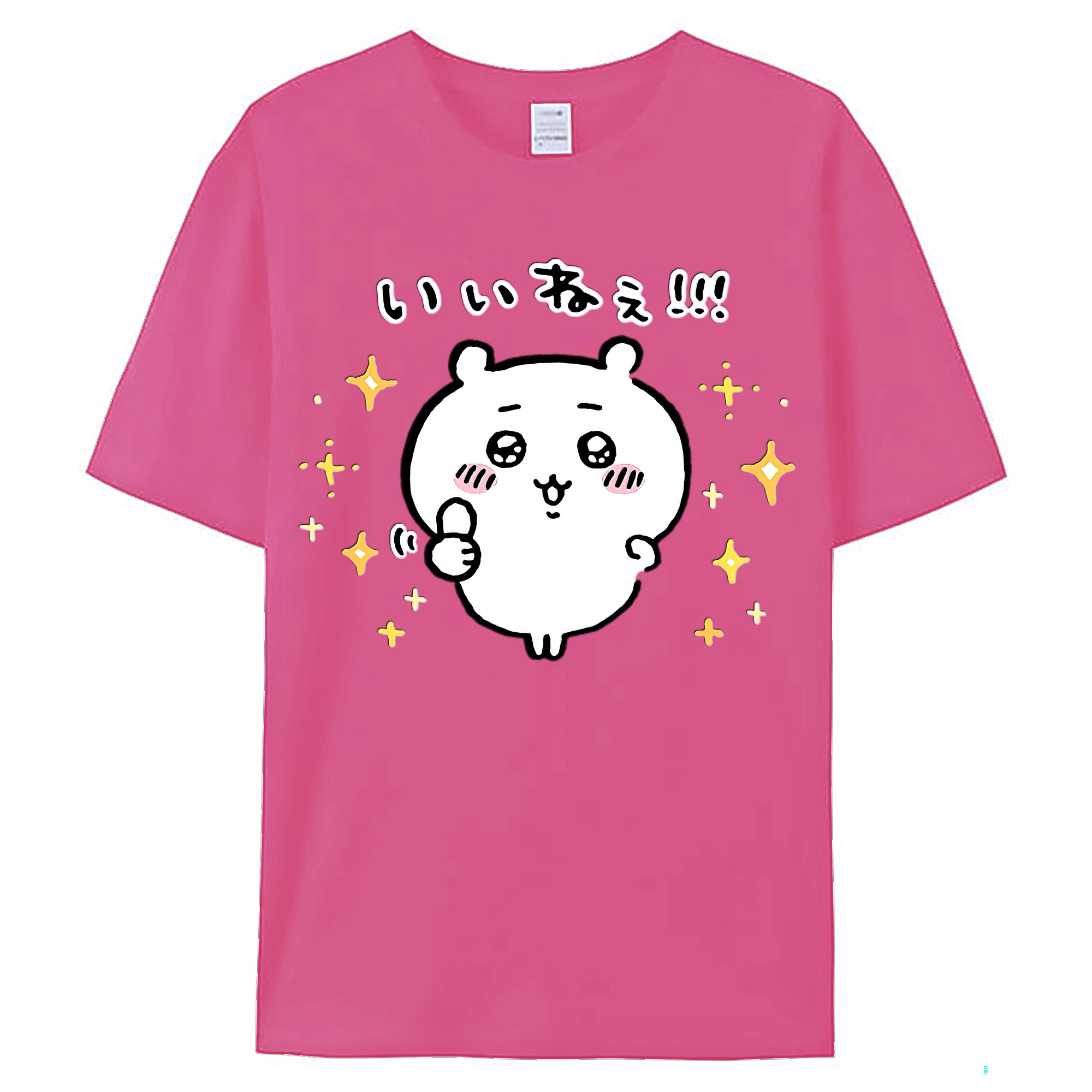 （画像用） ちいかわ ちいかわ Chii-kawa chiikawa レディースカジュアルプリントTシャツ（綿100％）