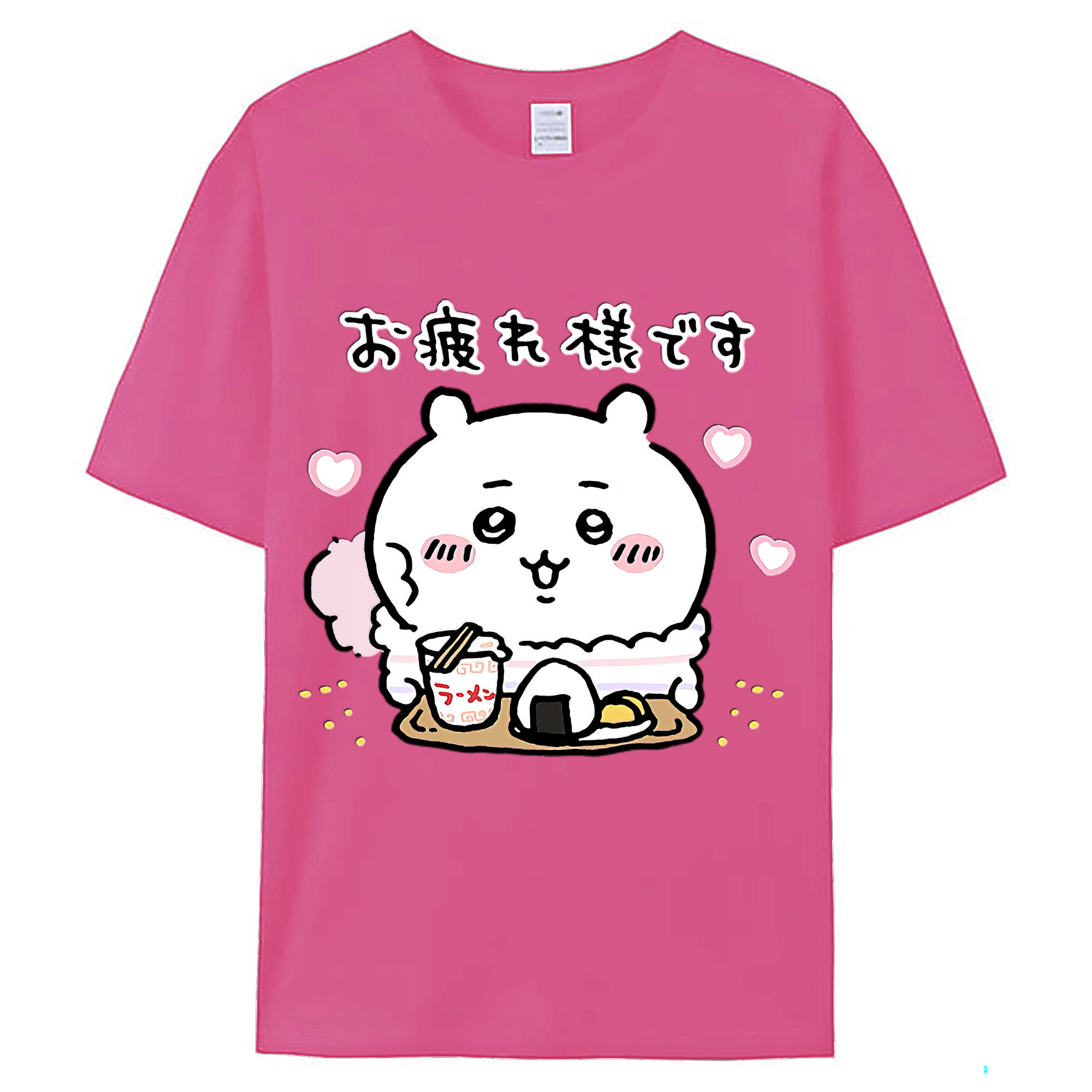 （画像用） ちいかわ ちいかわ Chii-kawa chiikawa レディースカジュアルプリントTシャツ（綿100％）