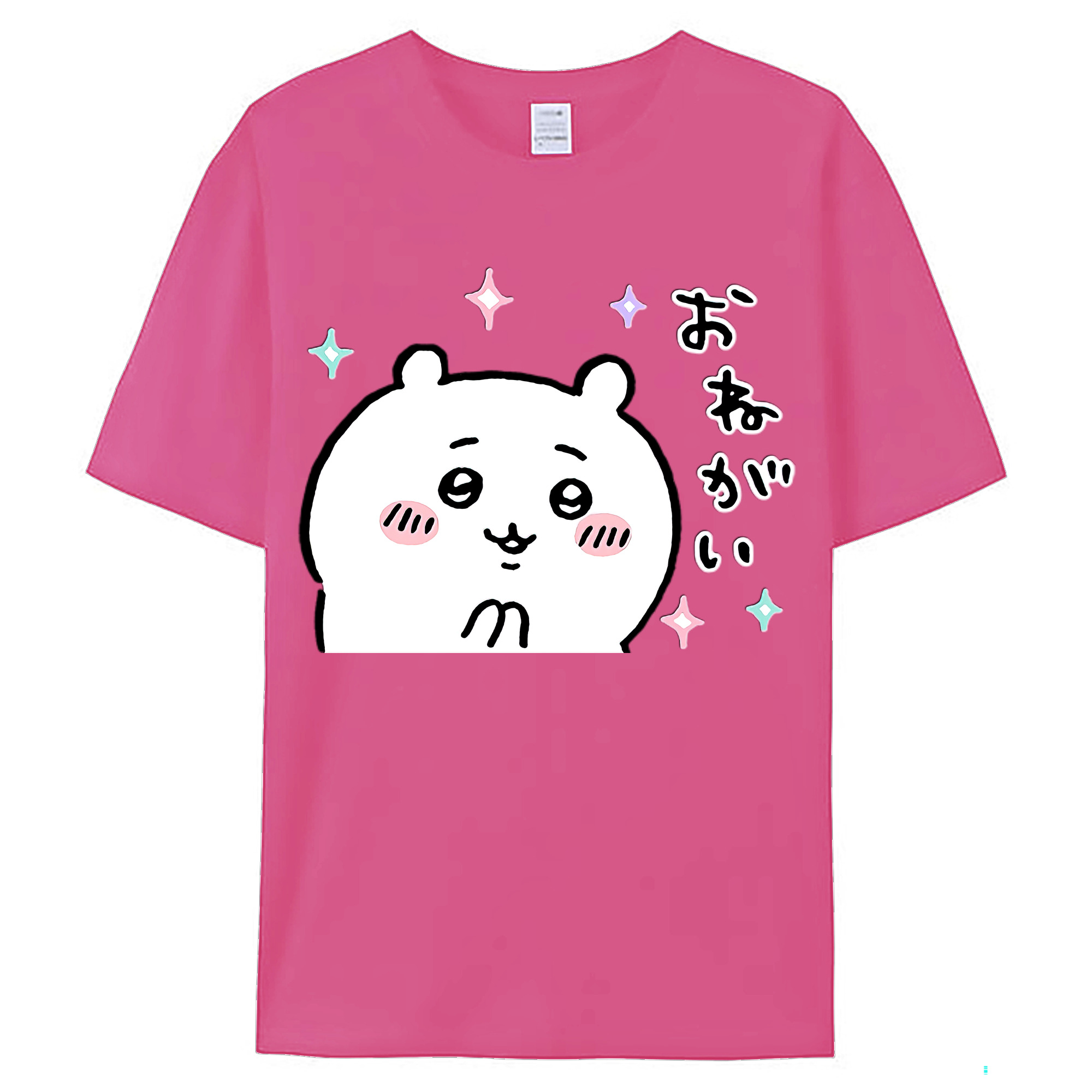 （画像用） ちいかわ ちいかわ Chii-kawa chiikawa レディースカジュアルプリントTシャツ（綿100％）