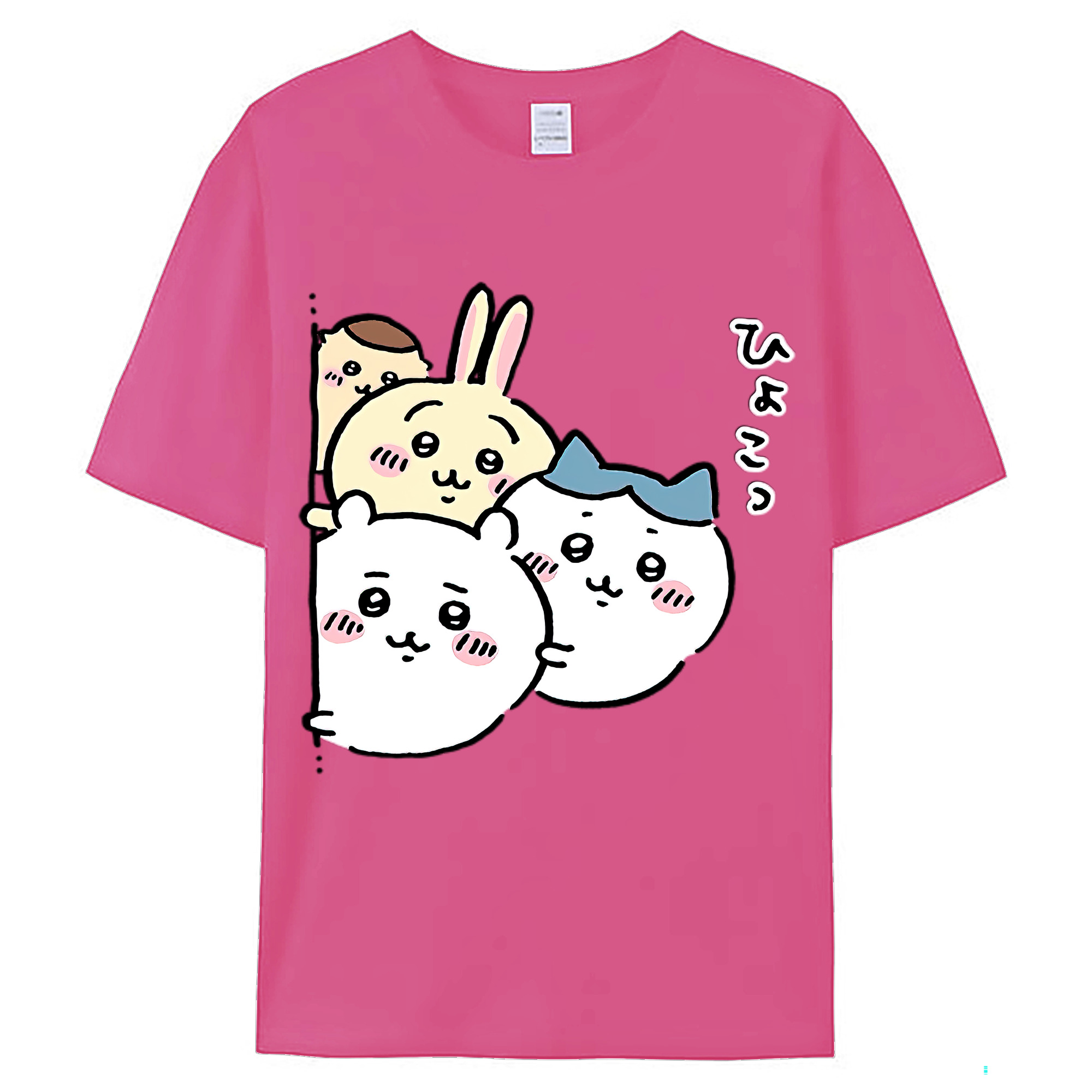 （画像用） ちいかわ ちいかわ Chii-kawa chiikawa レディースカジュアルプリントTシャツ（綿100％）