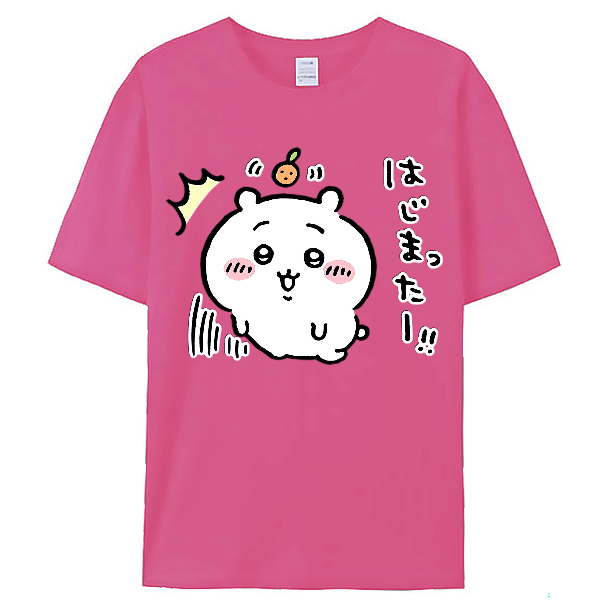 （画像用） ちいかわ ちいかわ Chii-kawa chiikawa レディースカジュアルプリントTシャツ（綿100％）