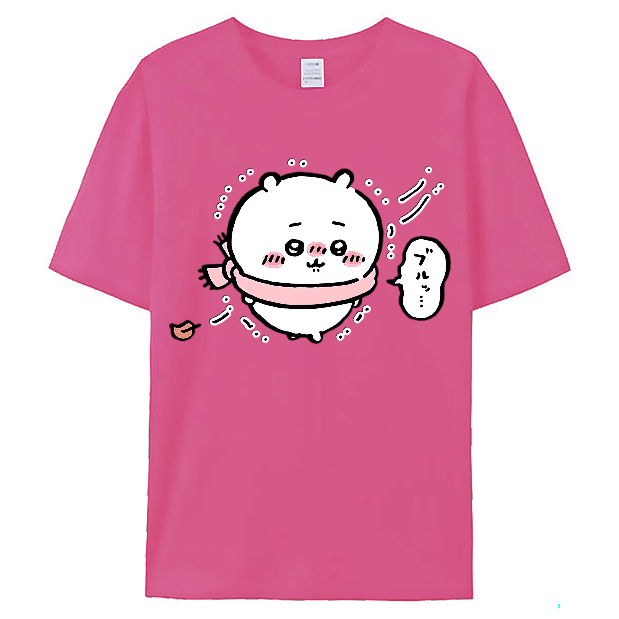 （画像用） ちいかわ ちいかわ Chii-kawa chiikawa レディースカジュアルプリントTシャツ（綿100％）