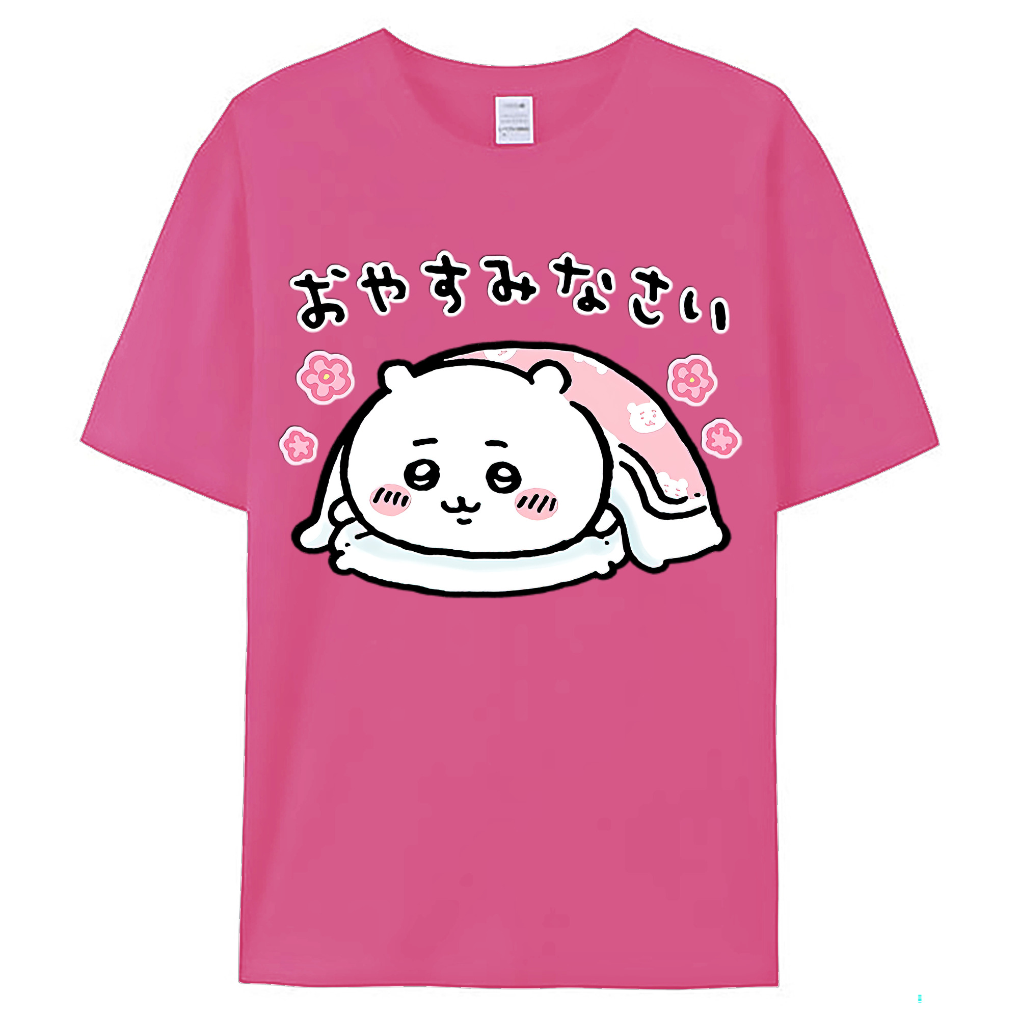 （画像用） ちいかわ ちいかわ Chii-kawa chiikawa レディースカジュアルプリントTシャツ（綿100％）