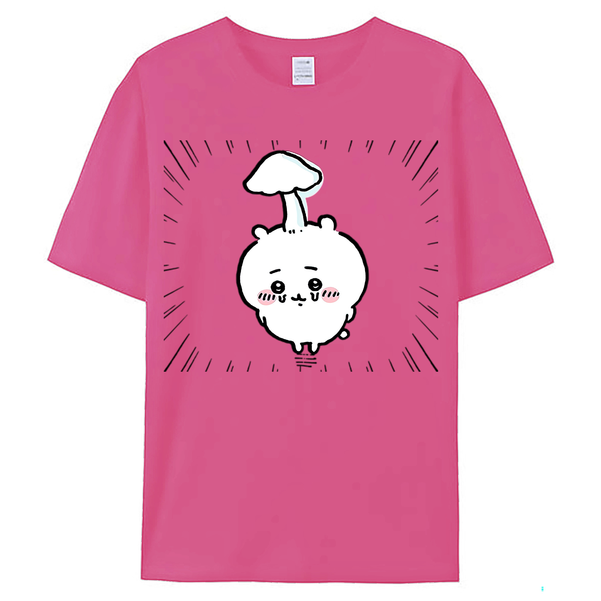 （画像用） ちいかわ ちいかわ Chii-kawa chiikawa レディースカジュアルプリントTシャツ（綿100％）