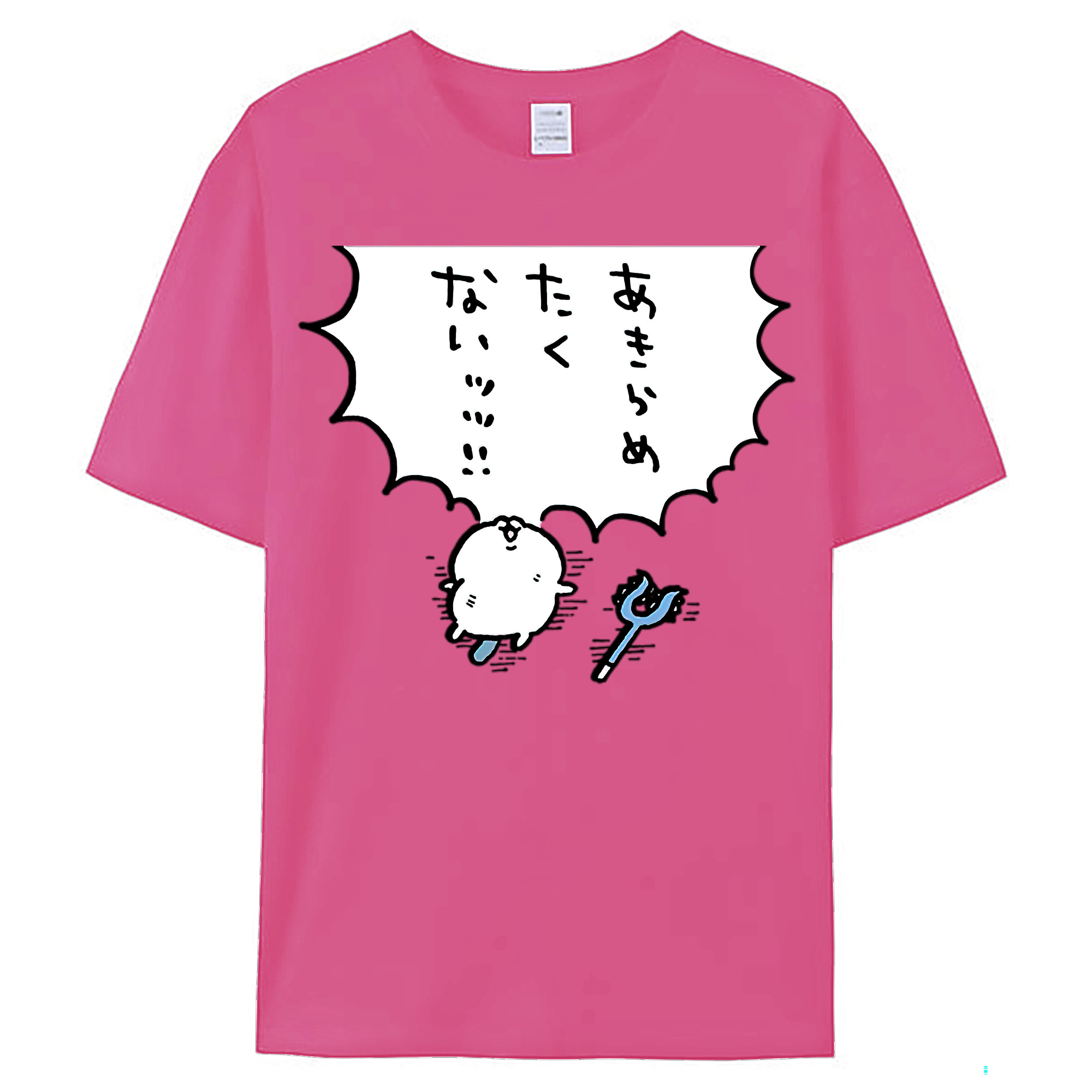 （画像用） ちいかわ ちいかわ Chii-kawa chiikawa レディースカジュアルプリントTシャツ（綿100％）