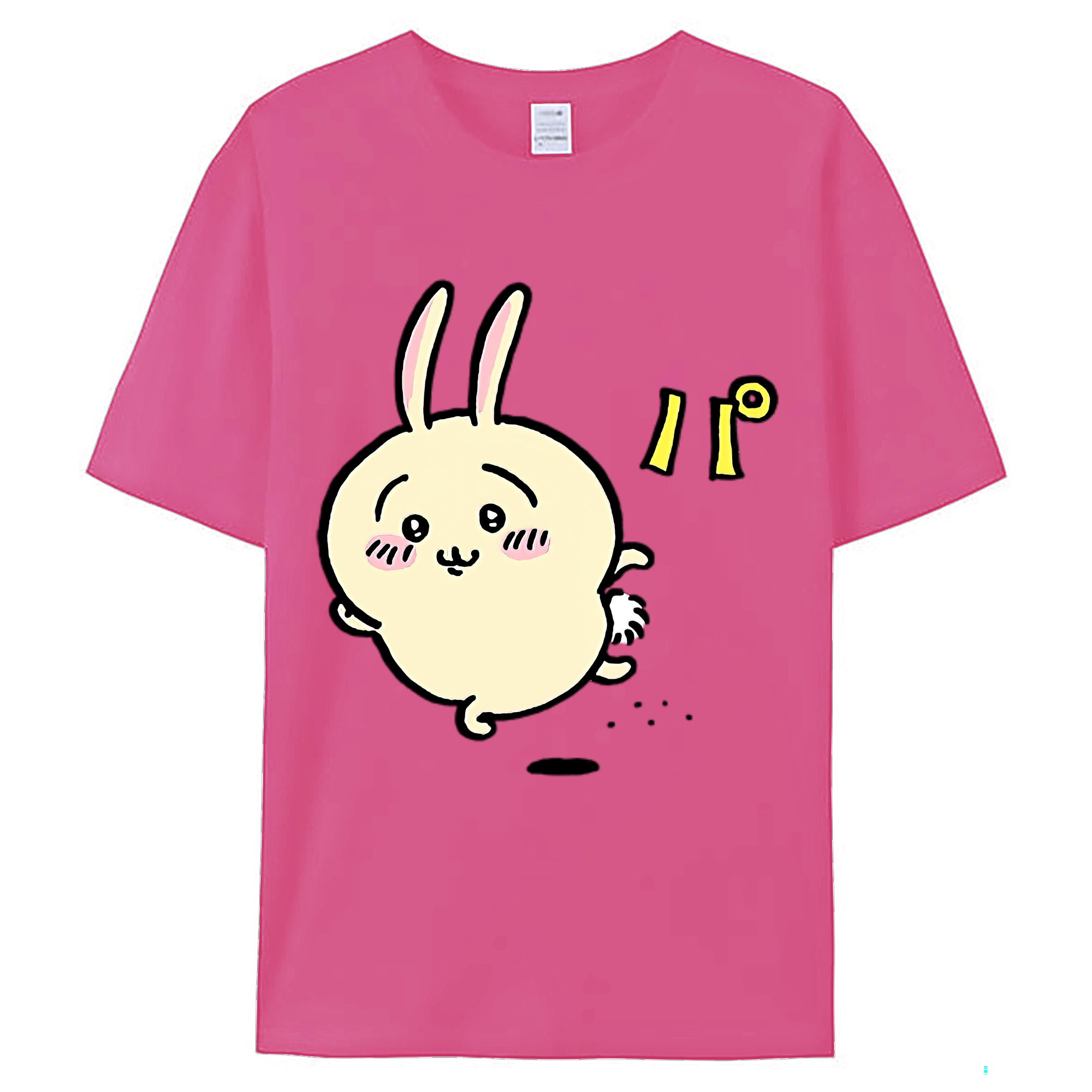（画像用） ちいかわ うさぎ Chii-kawa usagi レディースカジュアルプリントTシャツ（綿100％）