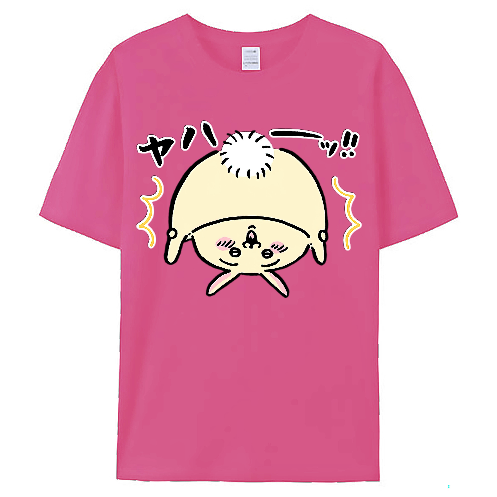 （画像用） ちいかわ うさぎ Chii-kawa usagi レディースカジュアルプリントTシャツ（綿100％）