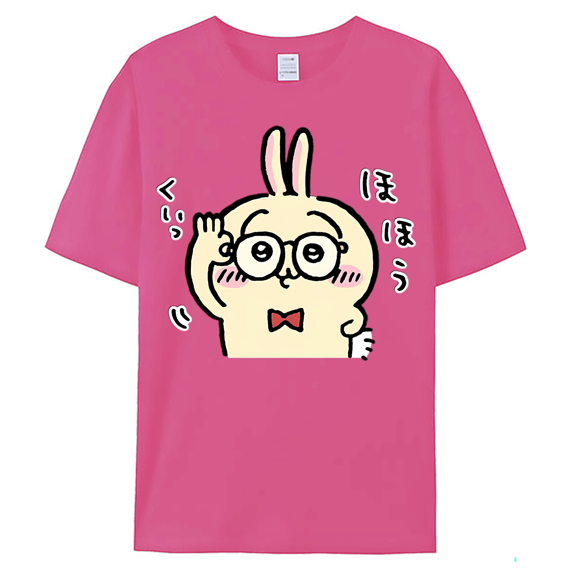 （画像用） ちいかわ うさぎ Chii-kawa usagi レディースカジュアルプリントTシャツ（綿100％）