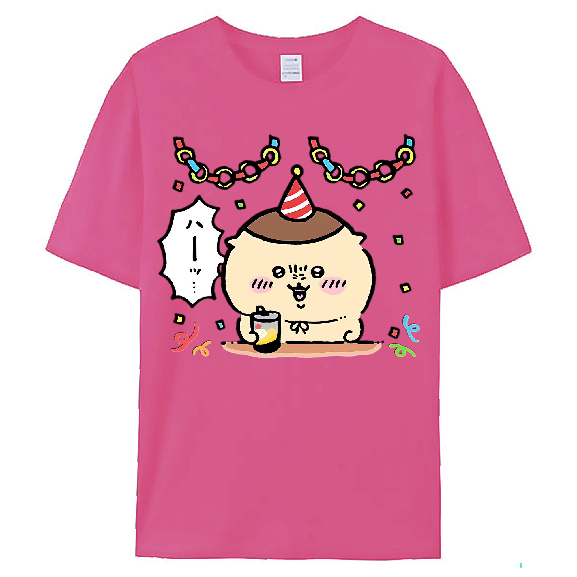 （画像用） ちいかわ くりまんじゅう Chii-kawa kuri manjū レディースカジュアルプリントTシャツ（綿100％）