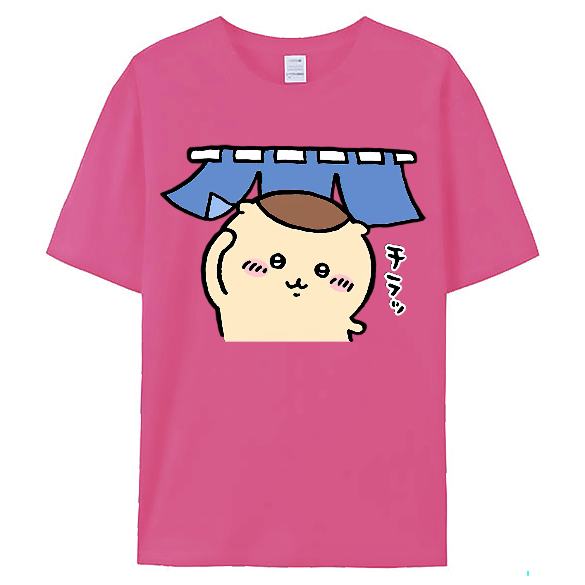 （画像用） ちいかわ くりまんじゅう Chii-kawa kuri manjū レディースカジュアルプリントTシャツ（綿100％）