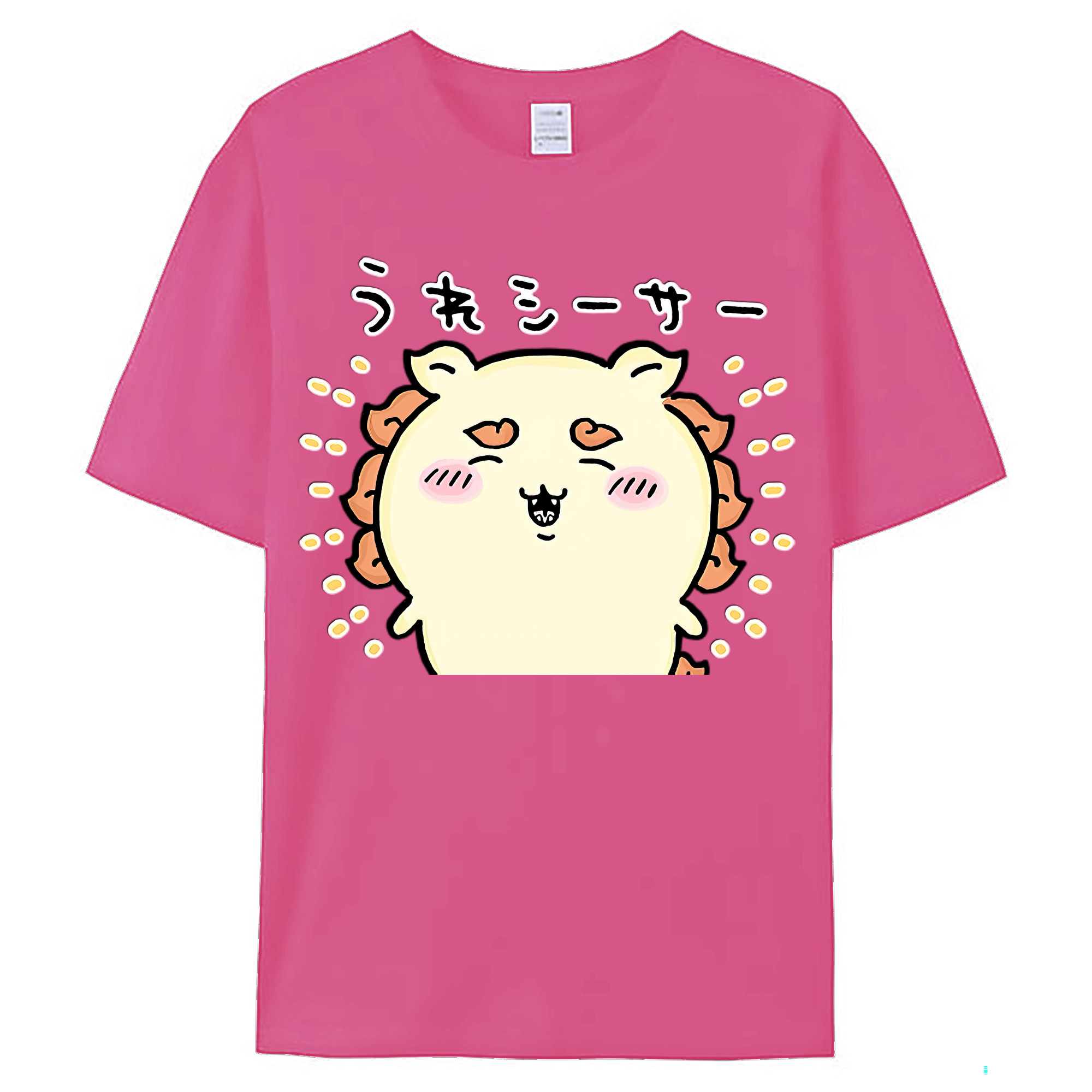 （画像用） ちいかわ シーサー Chii-kawa Shisa レディースカジュアルプリントTシャツ（綿100％）