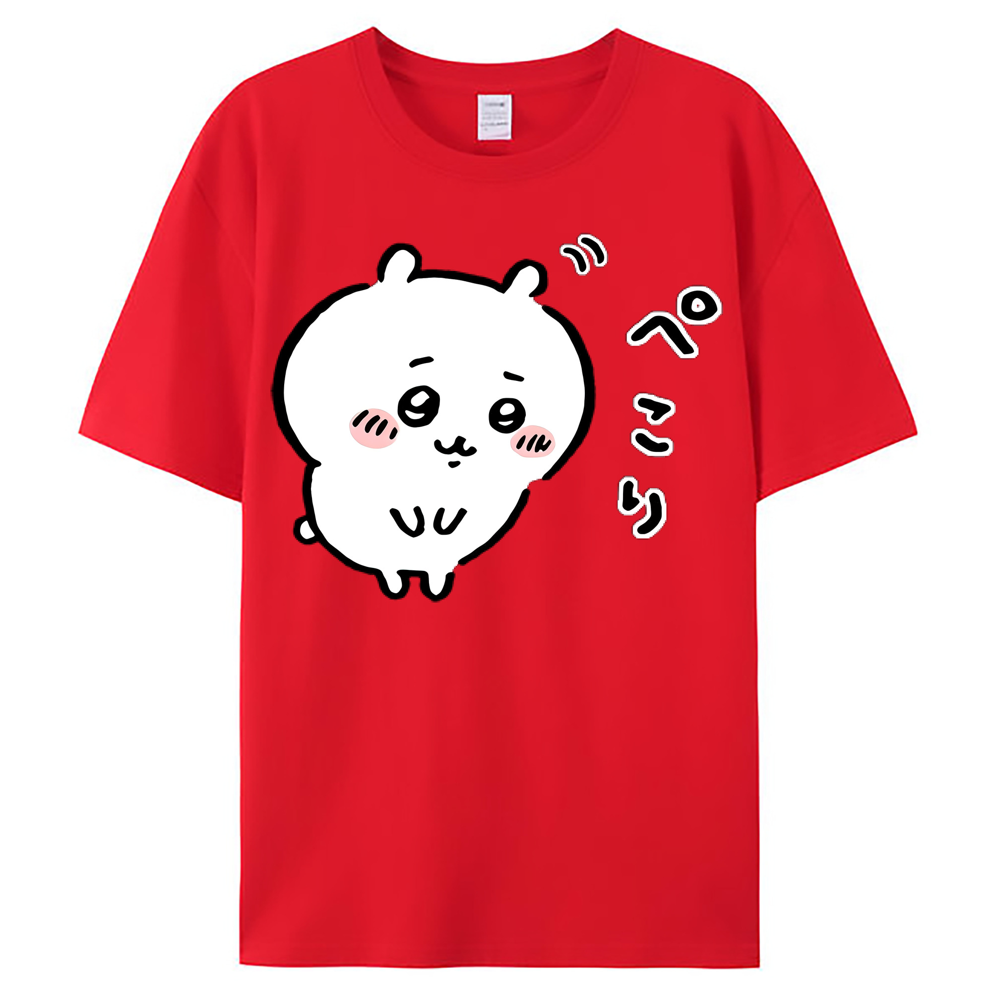 （画像用） ちいかわ ちいかわ Chii-kawa chiikawa レディースカジュアルプリントTシャツ（綿100％）