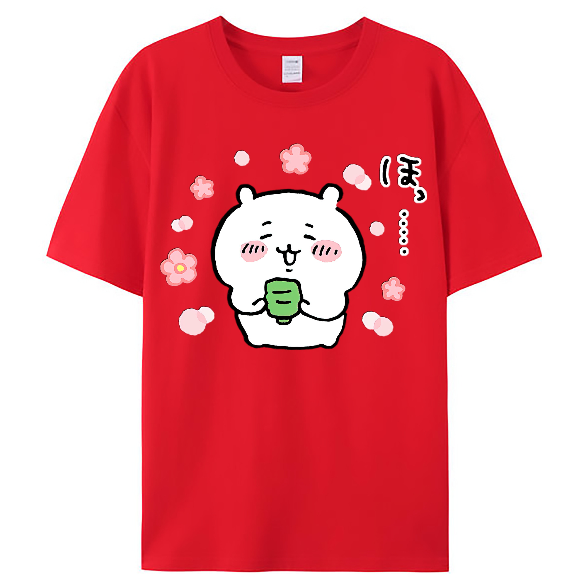 （画像用） ちいかわ ちいかわ Chii-kawa chiikawa レディースカジュアルプリントTシャツ（綿100％）