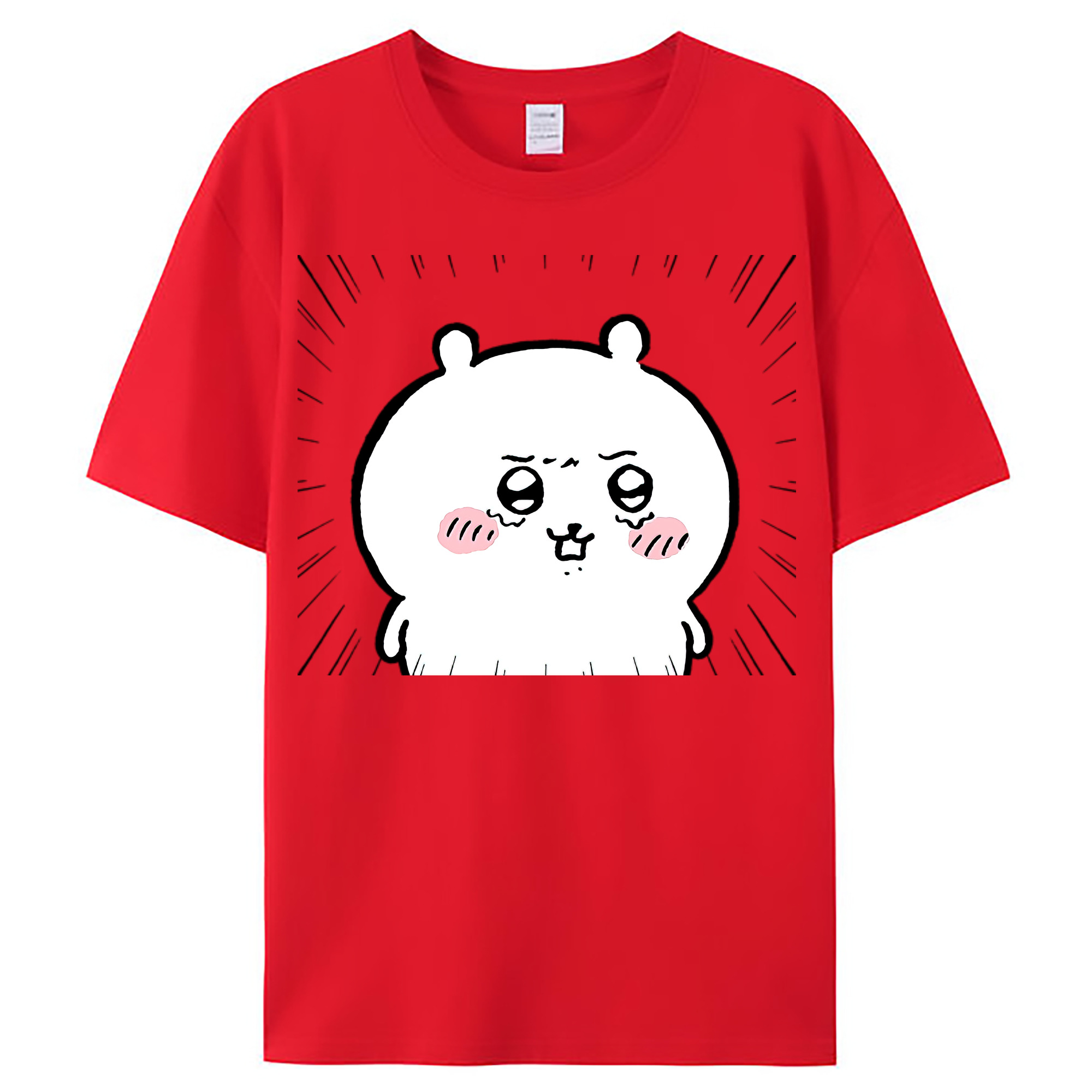 （画像用） ちいかわ ちいかわ Chii-kawa chiikawa レディースカジュアルプリントTシャツ（綿100％）