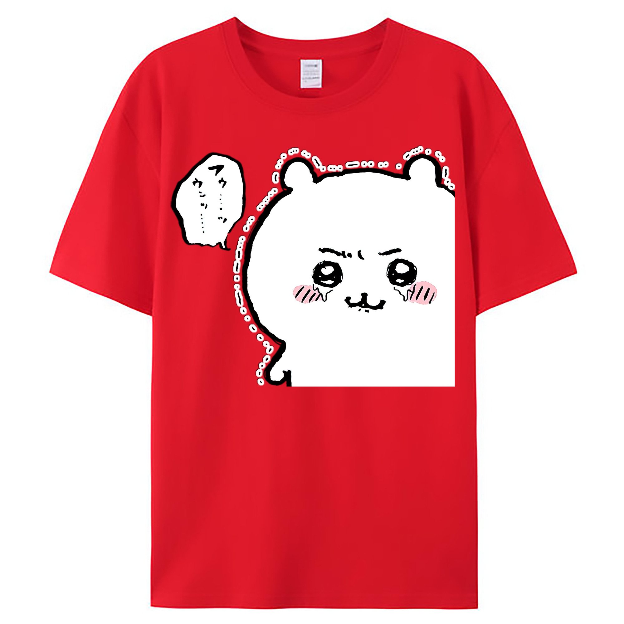 （画像用） ちいかわ ちいかわ Chii-kawa chiikawa レディースカジュアルプリントTシャツ（綿100％）