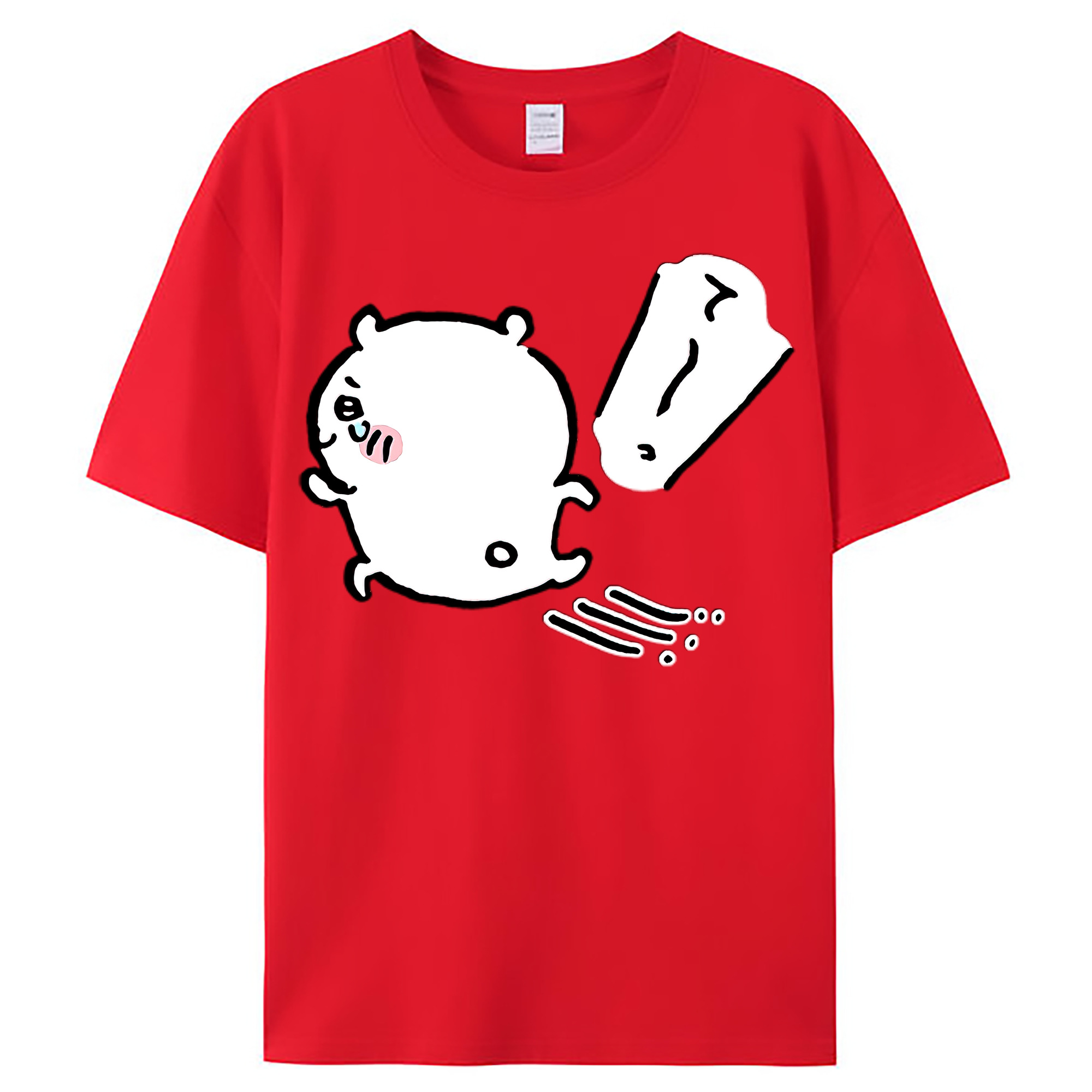 （画像用） ちいかわ ちいかわ Chii-kawa chiikawa レディースカジュアルプリントTシャツ（綿100％）