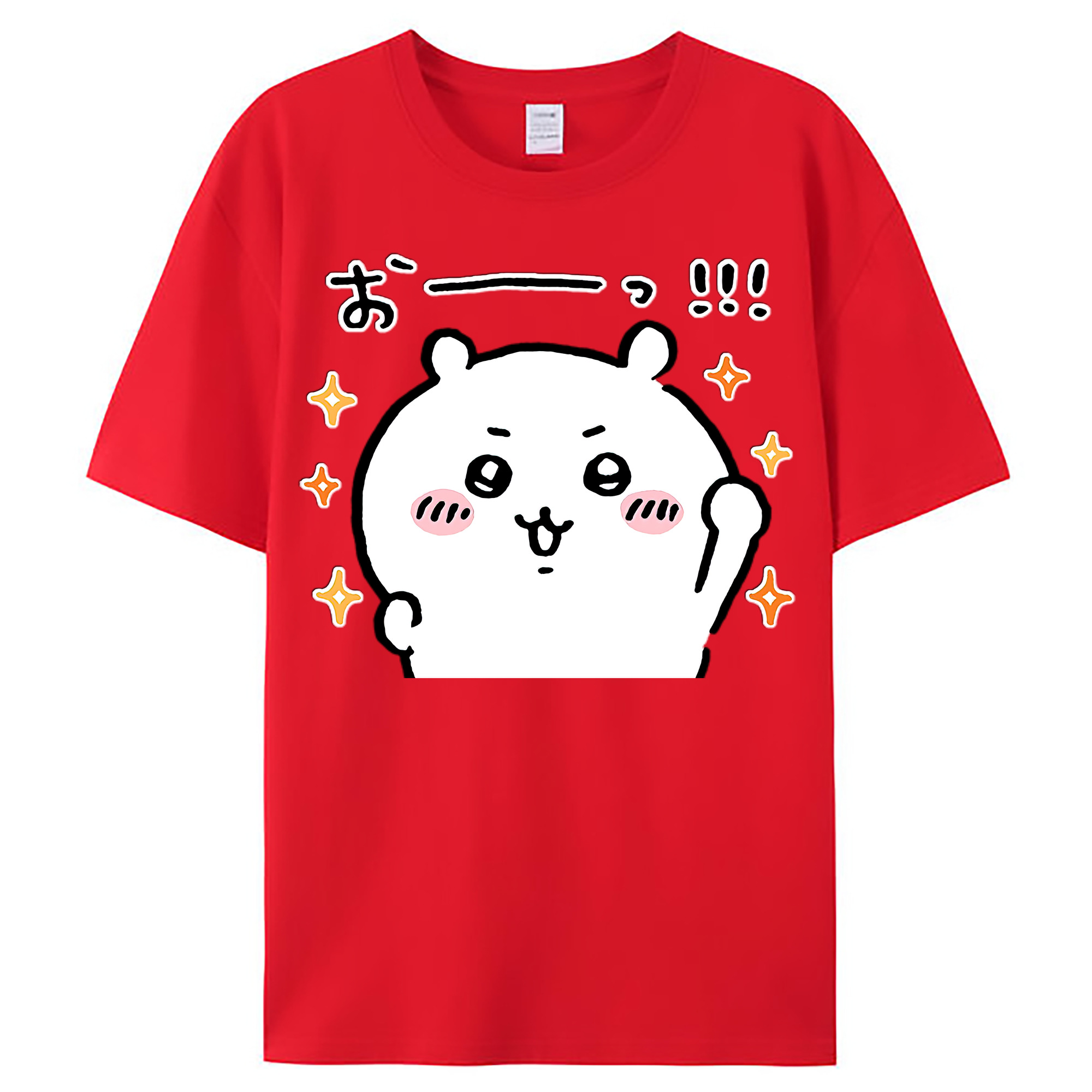 （画像用） ちいかわ ちいかわ Chii-kawa chiikawa レディースカジュアルプリントTシャツ（綿100％）