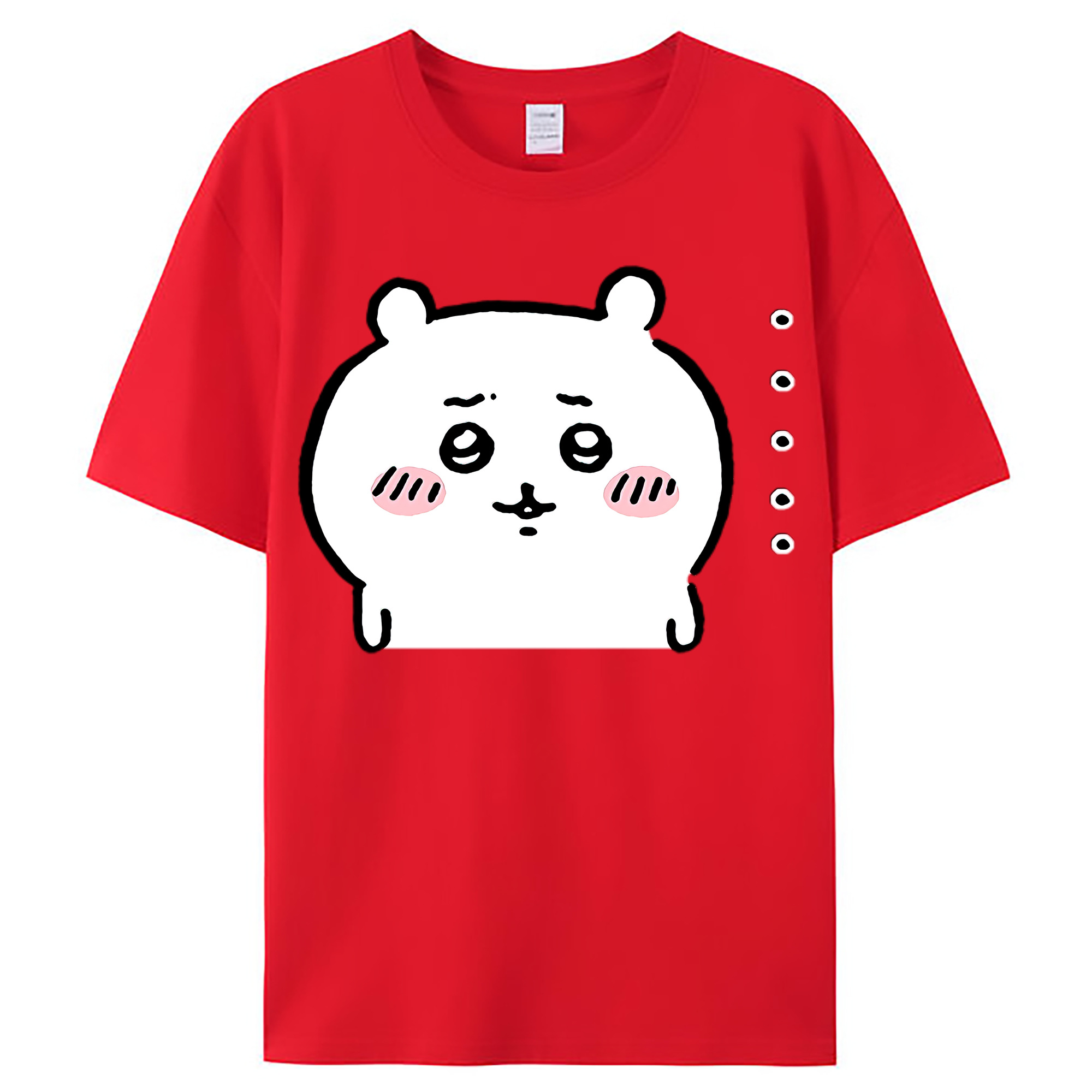 （画像用） ちいかわ ちいかわ Chii-kawa chiikawa レディースカジュアルプリントTシャツ（綿100％）