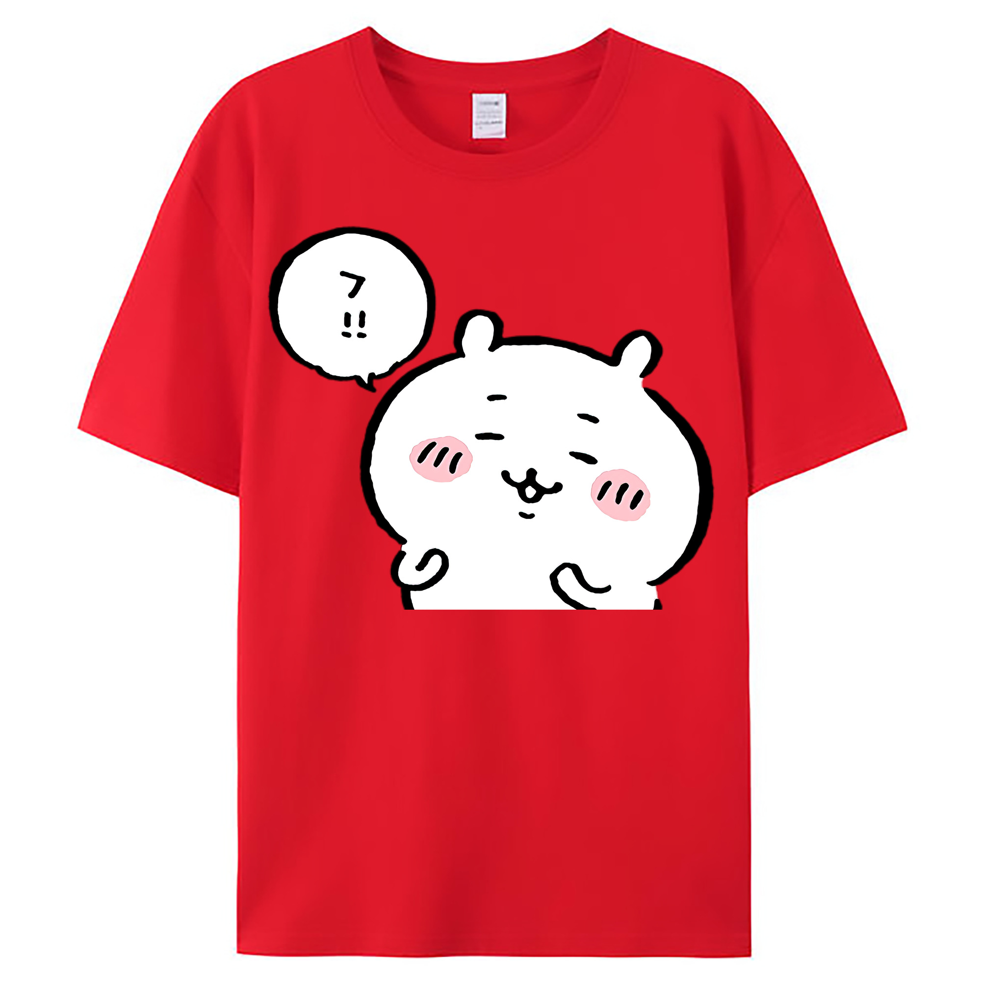 （画像用） ちいかわ ちいかわ Chii-kawa chiikawa レディースカジュアルプリントTシャツ（綿100％）