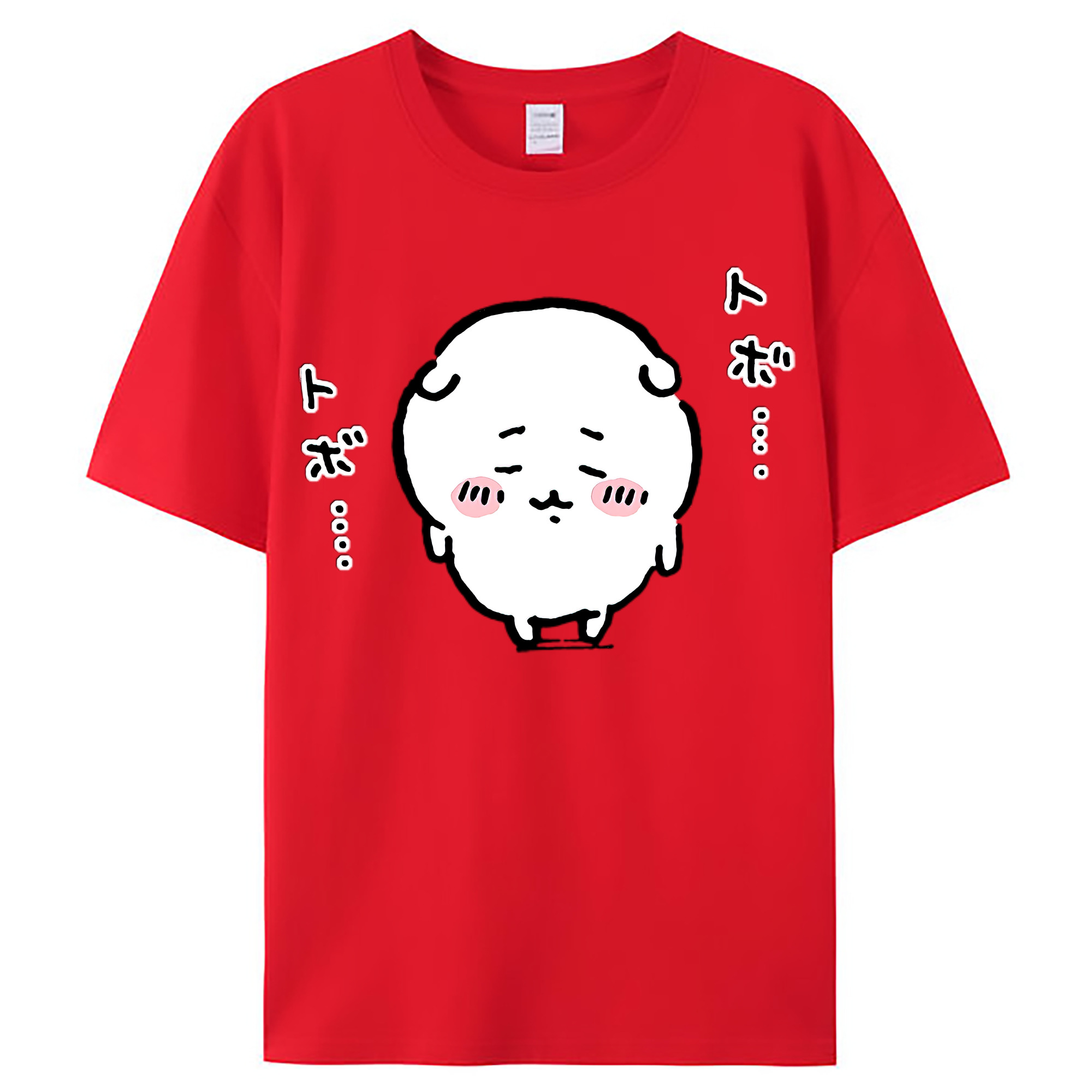 （画像用） ちいかわ ちいかわ Chii-kawa chiikawa レディースカジュアルプリントTシャツ（綿100％）
