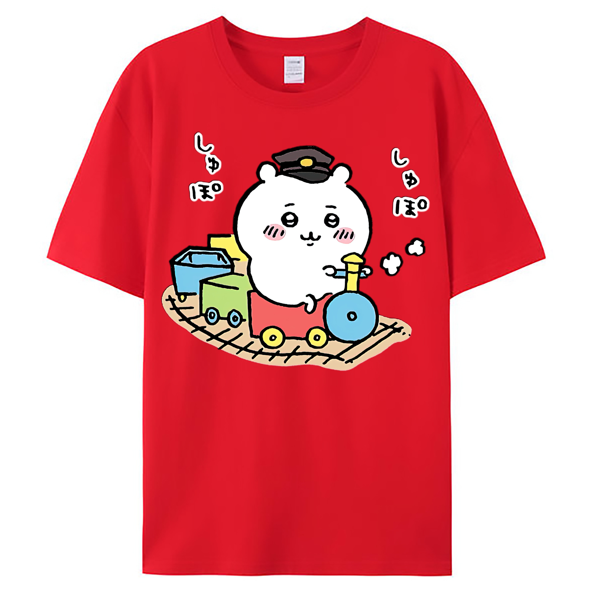（画像用） ちいかわ ちいかわ Chii-kawa chiikawa レディースカジュアルプリントTシャツ（綿100％）
