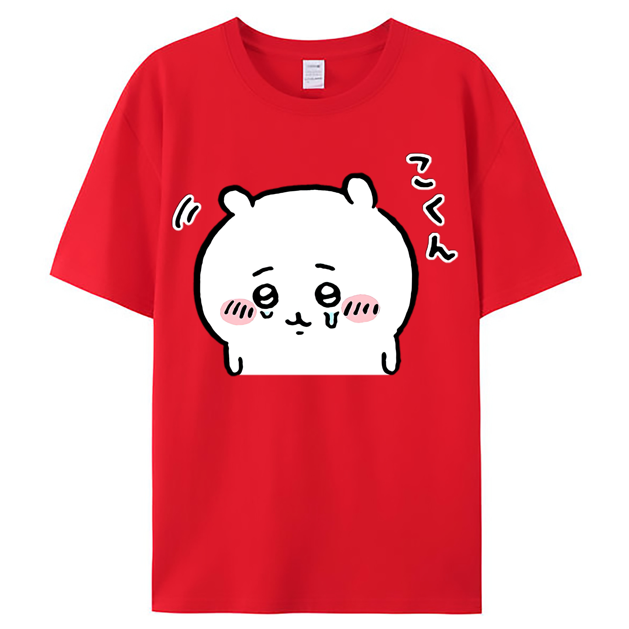 （画像用） ちいかわ ちいかわ Chii-kawa chiikawa レディースカジュアルプリントTシャツ（綿100％）