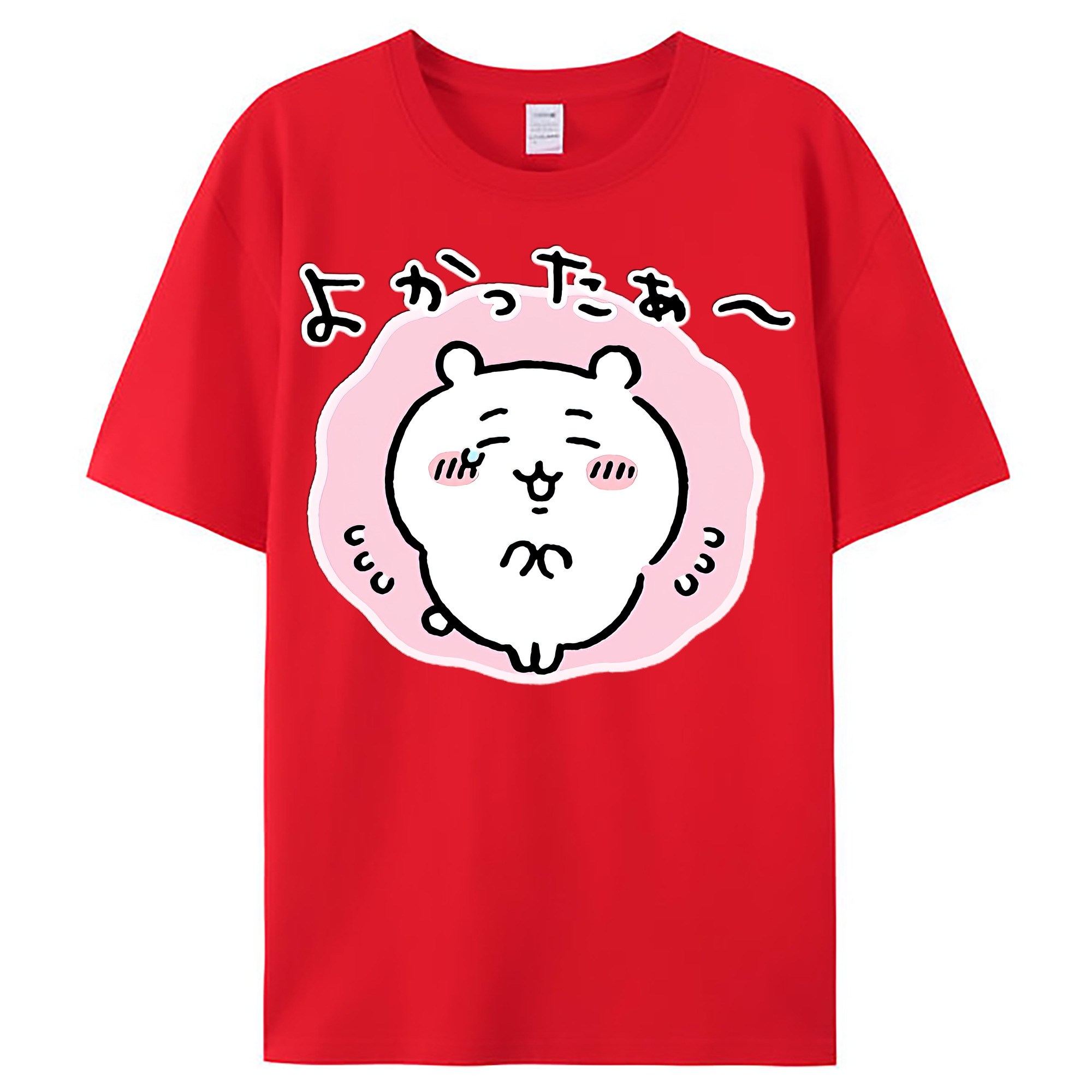 （画像用） ちいかわ ちいかわ Chii-kawa chiikawa レディースカジュアルプリントTシャツ（綿100％）