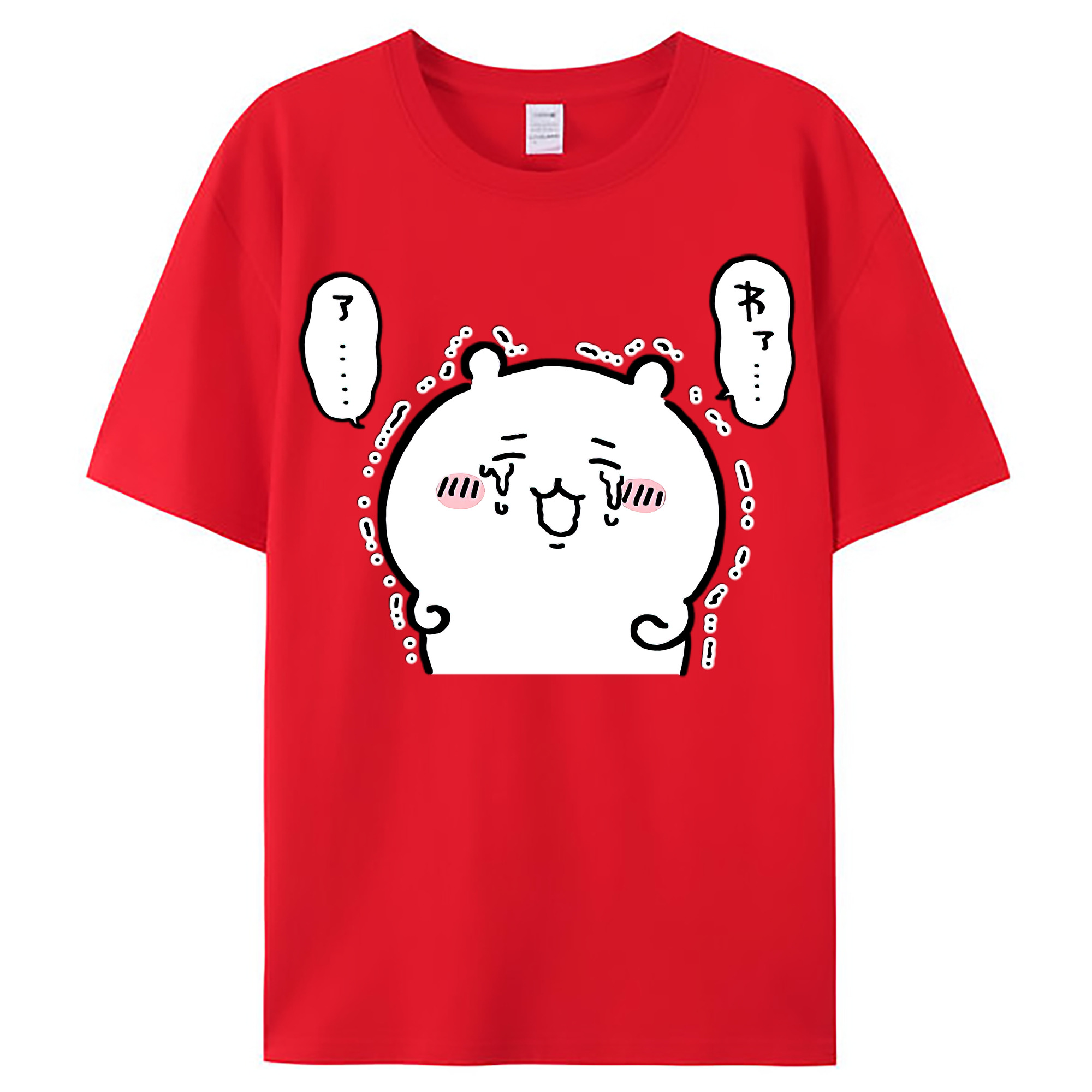（画像用） ちいかわ ちいかわ Chii-kawa chiikawa レディースカジュアルプリントTシャツ（綿100％）