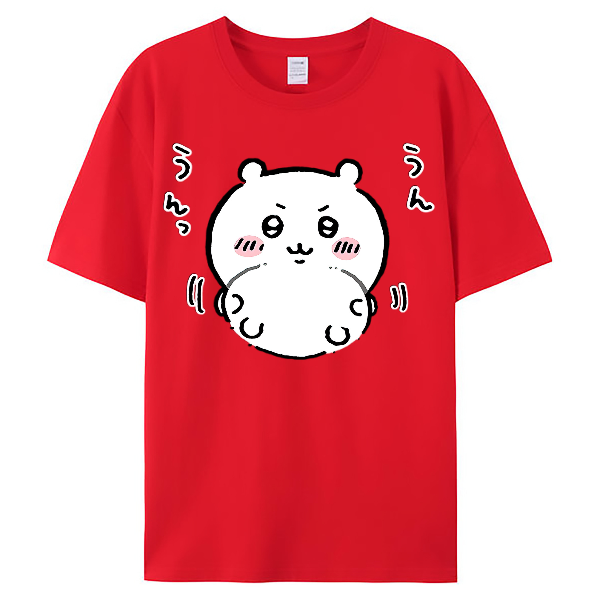 （画像用） ちいかわ ちいかわ Chii-kawa chiikawa レディースカジュアルプリントTシャツ（綿100％）