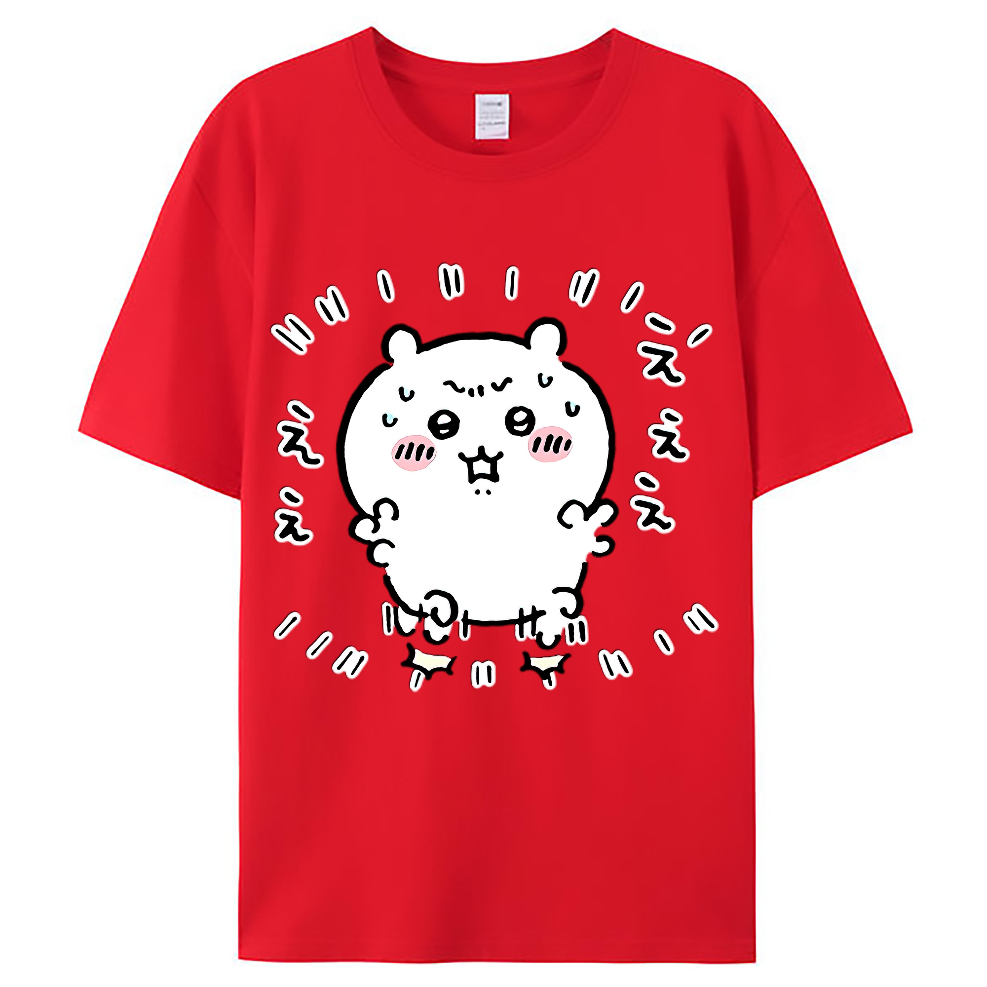 （画像用） ちいかわ ちいかわ Chii-kawa chiikawa レディースカジュアルプリントTシャツ（綿100％）