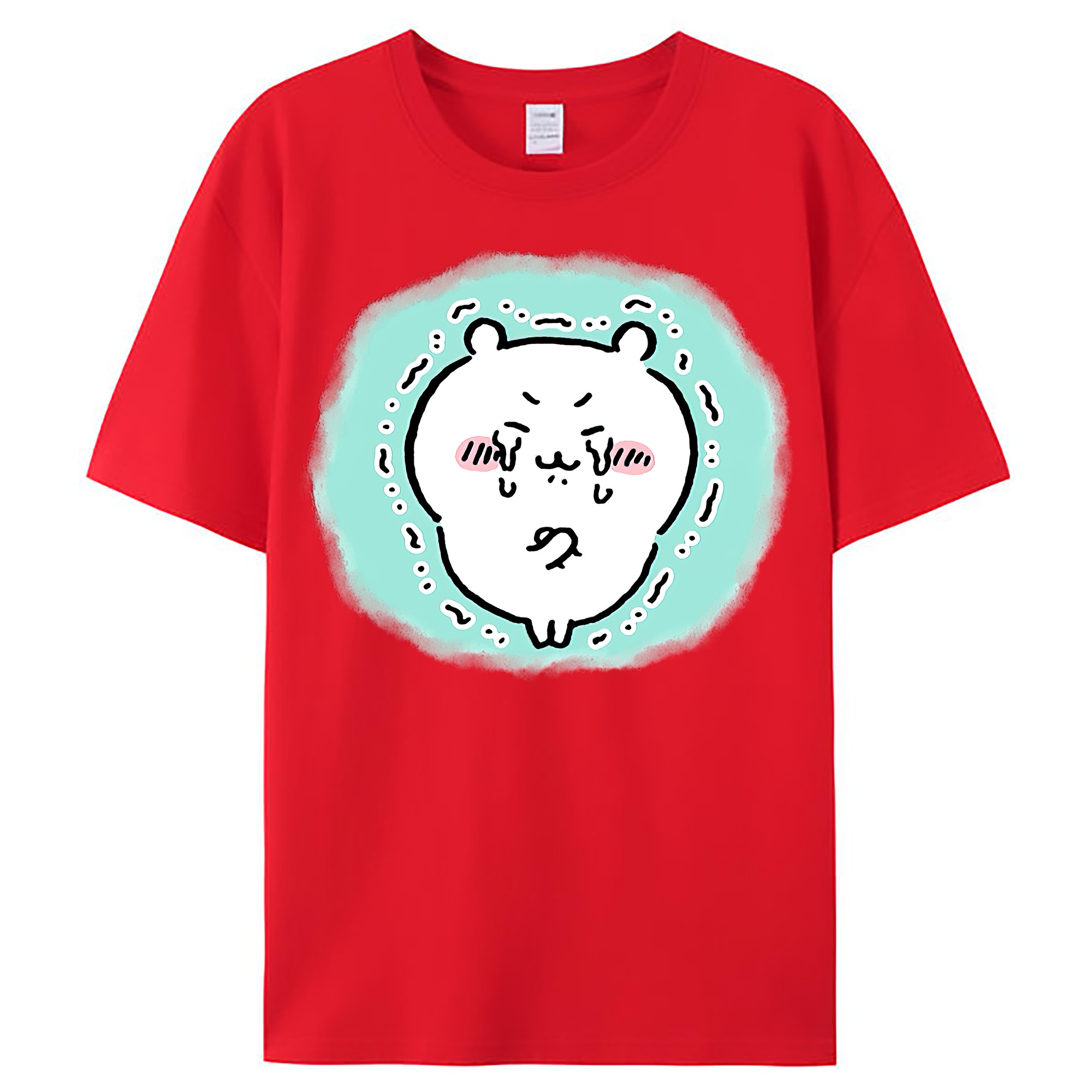 （画像用） ちいかわ ちいかわ Chii-kawa chiikawa レディースカジュアルプリントTシャツ（綿100％）